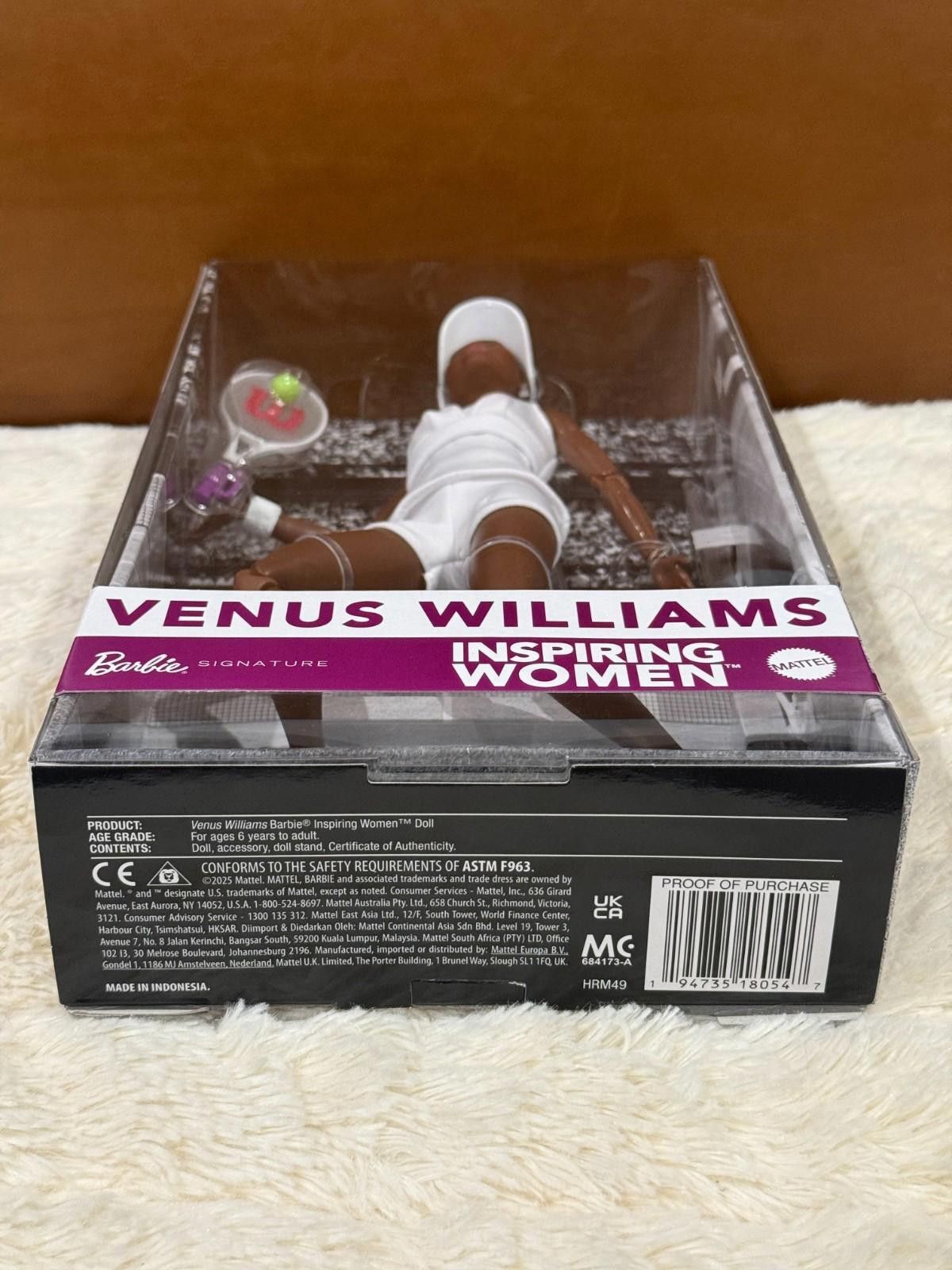 Other 2025 Venus Williams Barbie Tennis Uniform Doll HRM49 IN HAND Size ONE SIZE - 4 Thumbnail