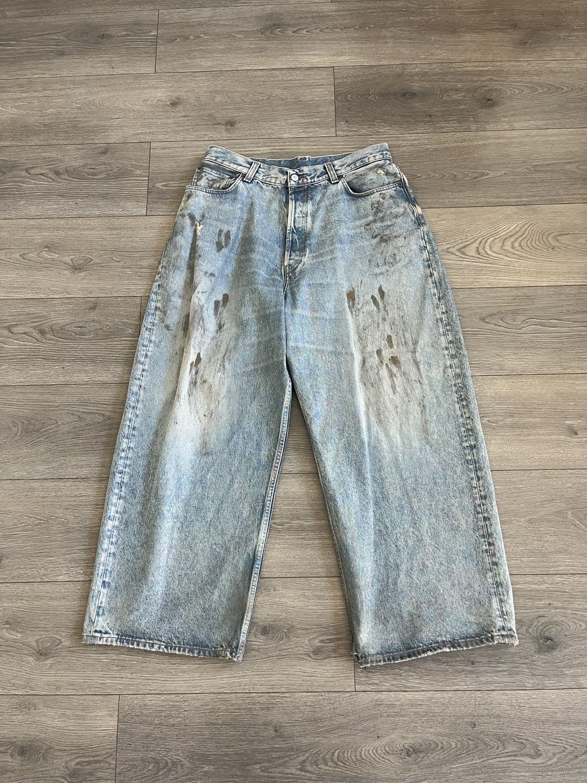 Acne studios halo iridescent denim