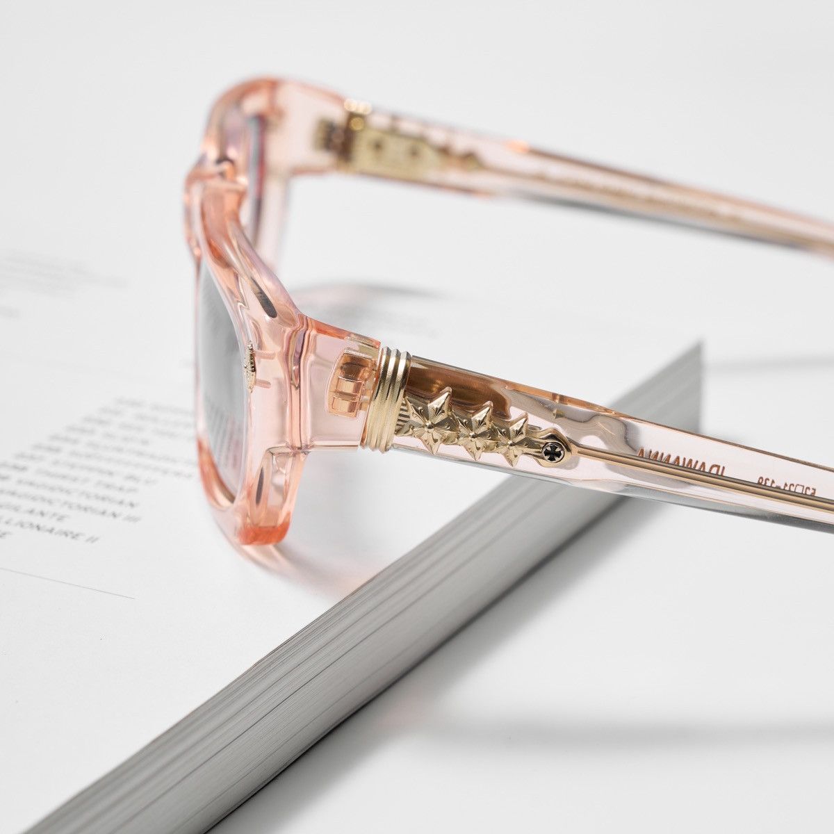 Chrome Hearts CHROME HEARTS IDAWANNA PINK CRYSTAL SUNGLASSES Size ONE SIZE - 3 Thumbnail