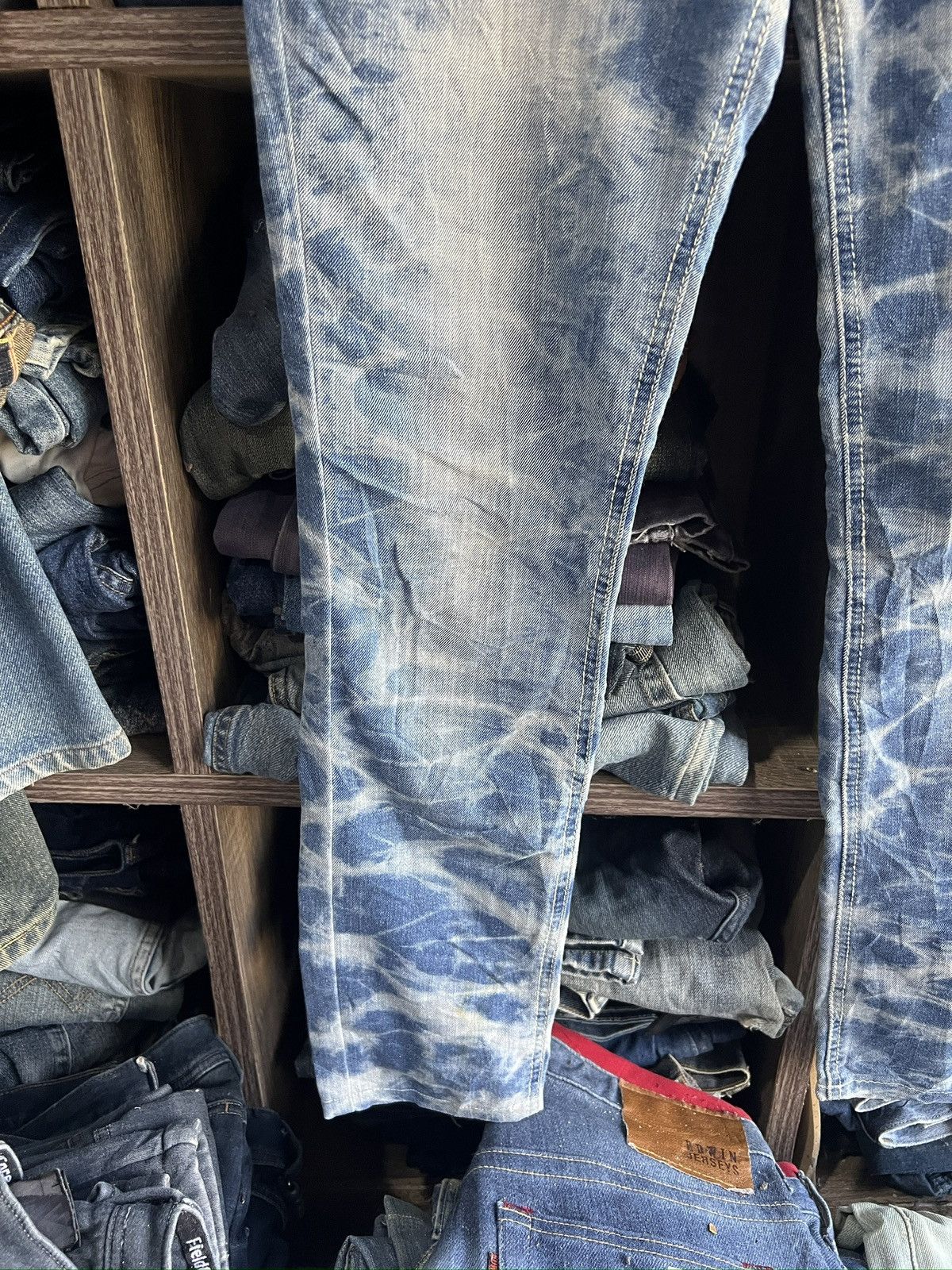 Japanese Brand 🔥Back & Forth Color Bleach Stretchable Denim Size 30" / US 8 / IT 44 - 7 Thumbnail