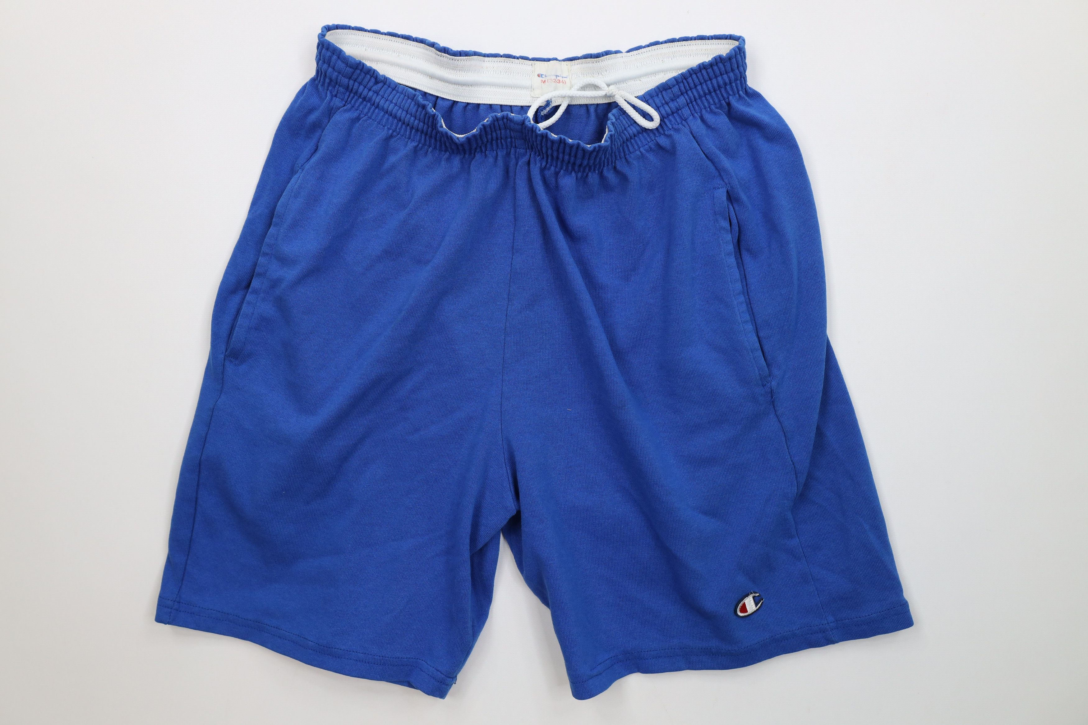 Champion Vintage 90s Champion Faded Above Knee Dad Shorts Royal Blue Size US 32 / EU 48 - 1 Thumbnail