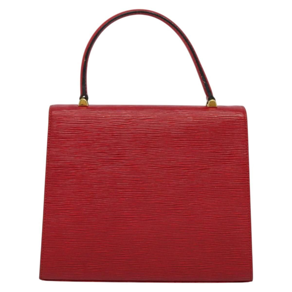 Louis Vuitton LOUIS VUITTON Epi Malesherbes Hand Bag Red M52377 Size ONE SIZE - 2 Thumbnail