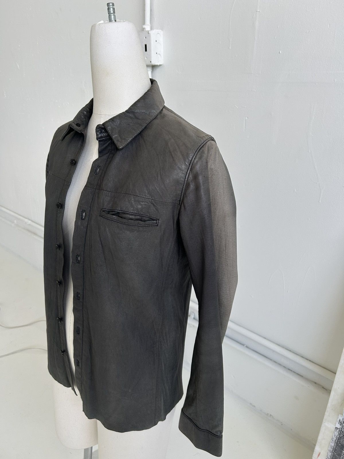 Isamu Katayama Backlash Vintage Leather shirt Size US S / EU 44-46 / 1 - 3 Thumbnail