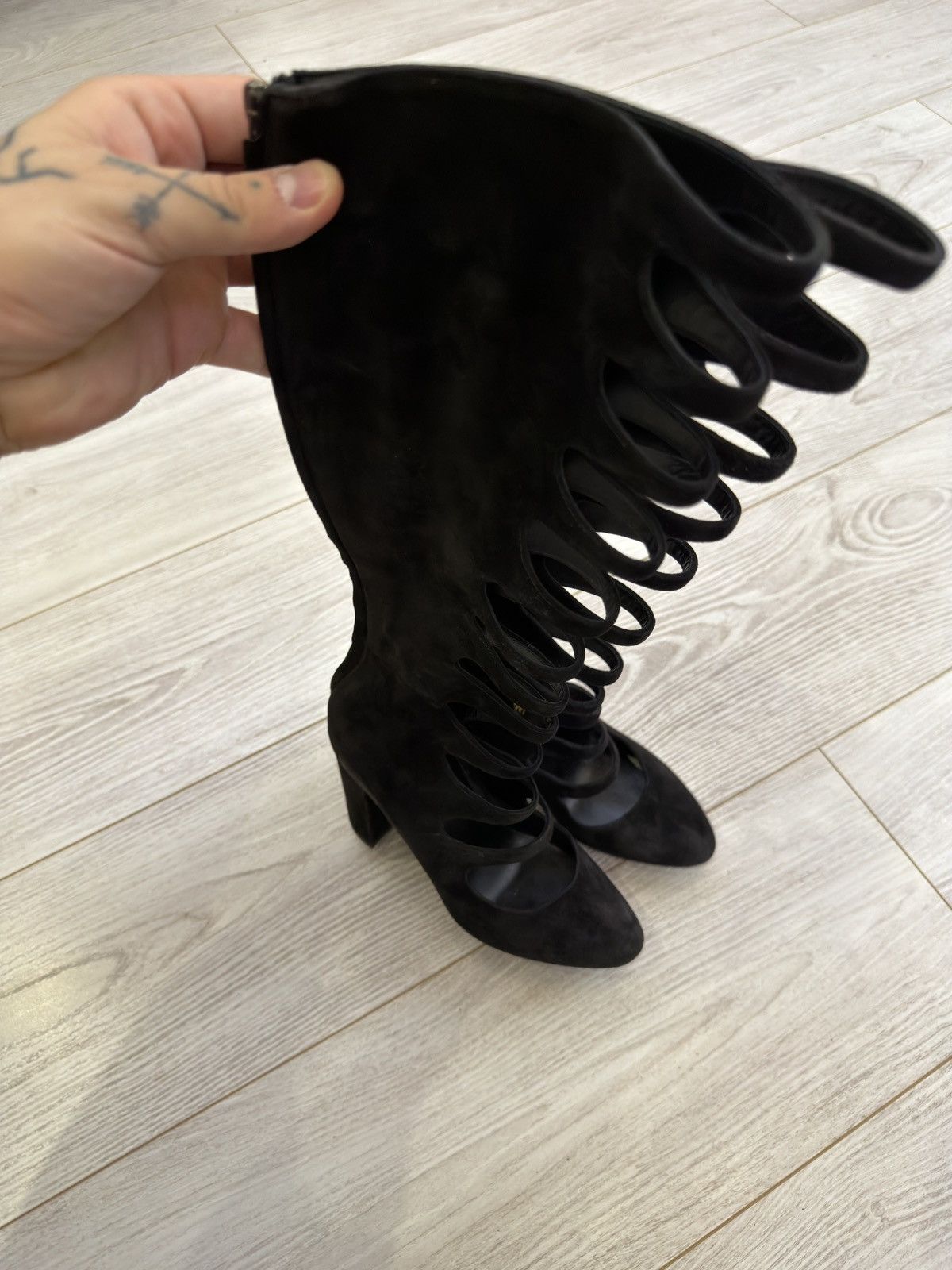 Saint Laurent Paris Saint laurent high boot avantgarde Size US 6.5 / IT 36.5 - 16 Thumbnail