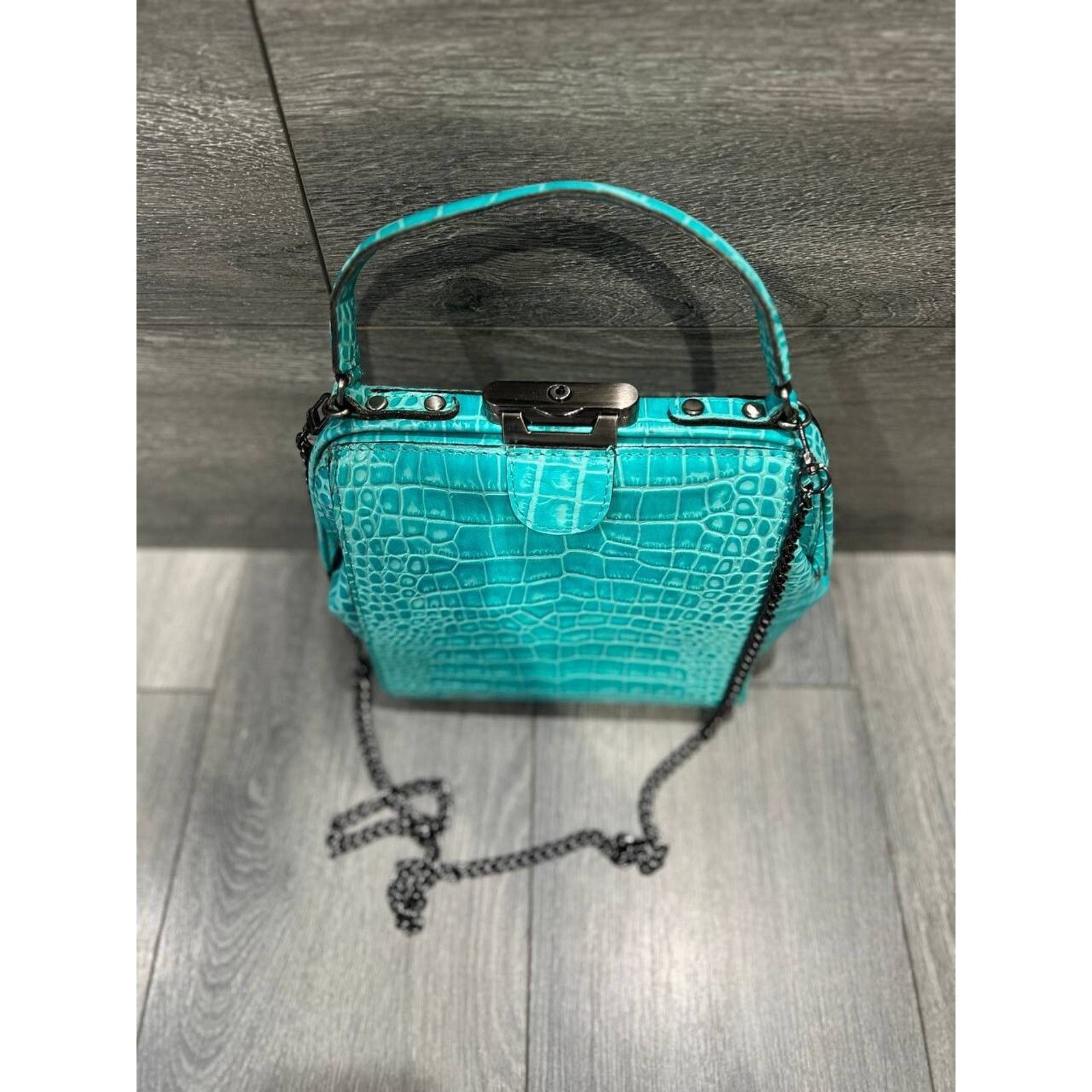 Patricia Nash Patricia Nash Nela NorthSouth Frame Tote green bag A386257 Size ONE SIZE - 2 Thumbnail