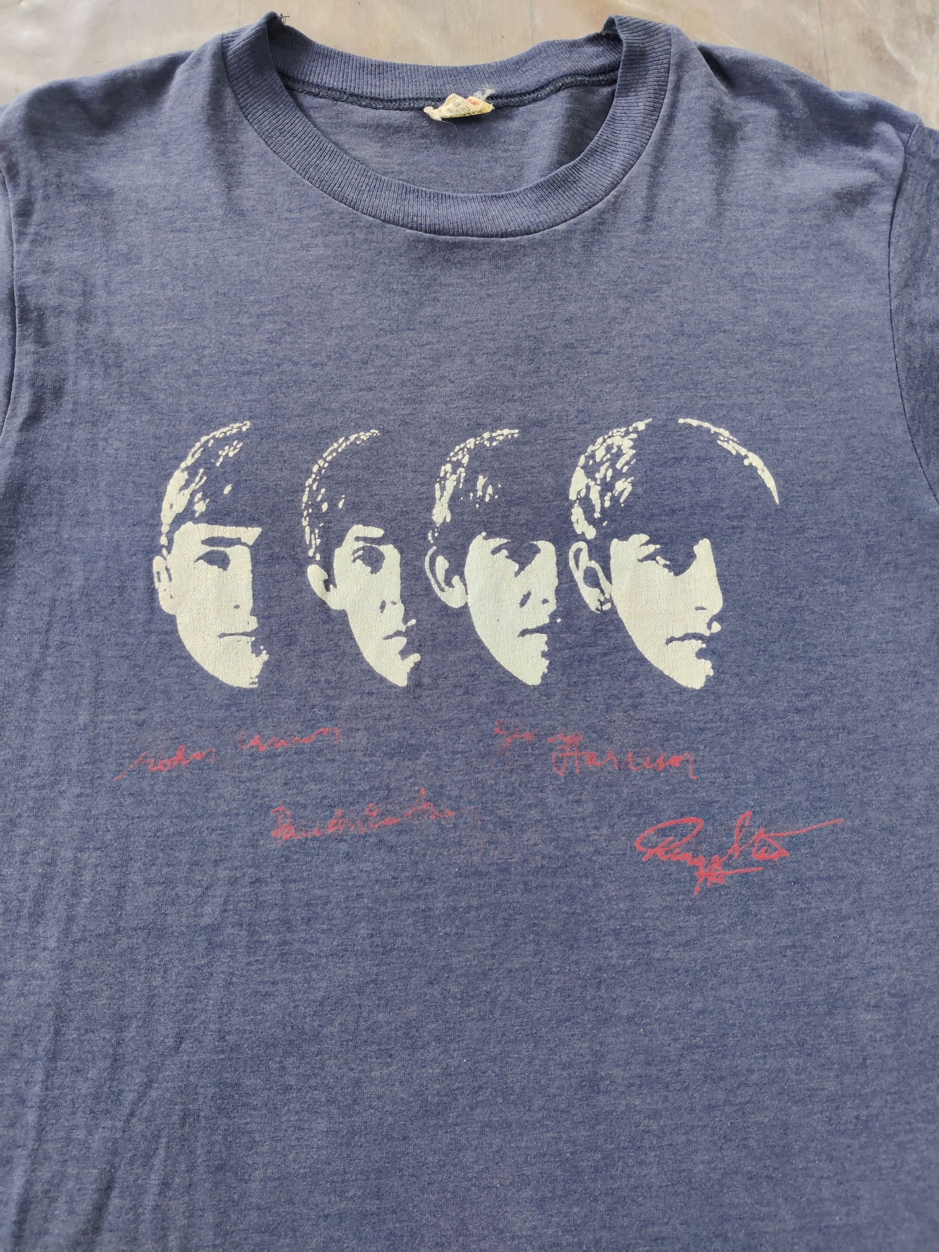 Band Tees × Vintage Vintage The Beatles Tee Size US M / EU 48-50 / 2 - 2 Thumbnail