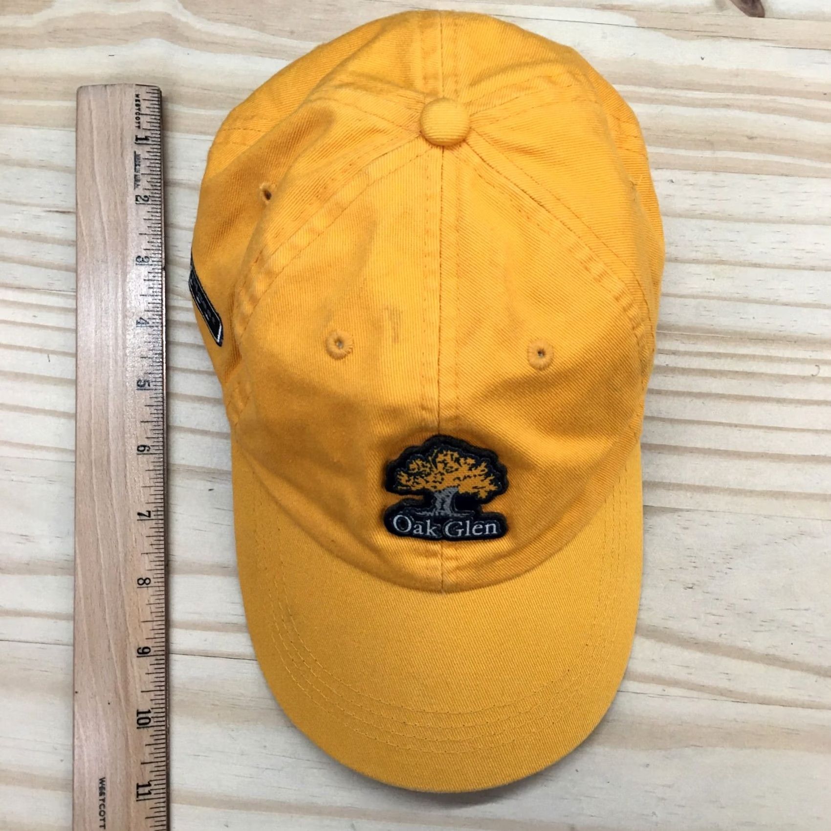 Vintage Ahead Oak Glen Baseball Cap Hat Extreme Fit One Size Yellow Embroidered Mens Size ONE SIZE - 3 Thumbnail
