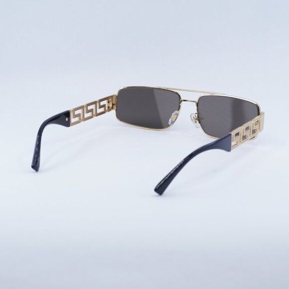 Versace Versace VE2257 10025A Sunglasses Gold Rectangle Frame Size ONE SIZE - 11 Thumbnail
