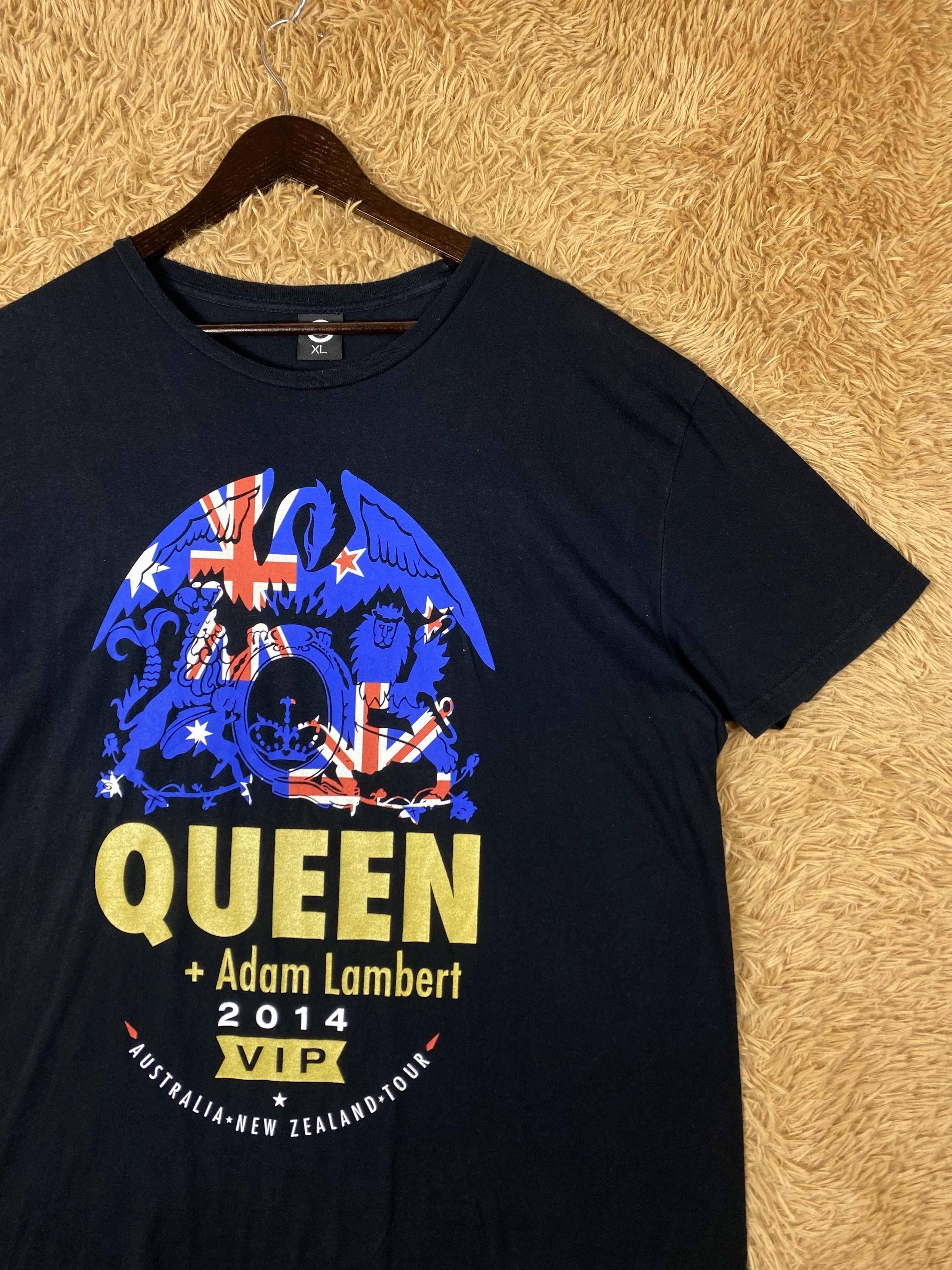 Band Tees Vintage Queen x Adam Lambert Short Sleeve T-Shirts PT0100 Size US XL / EU 56 / 4 - 3 Thumbnail
