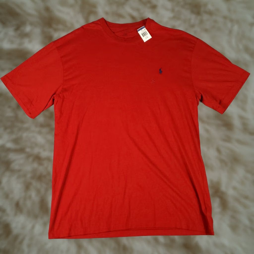 Polo Ralph Lauren Polo Ralph Lauren T Shirt Mens LT Red Pony Crew Short Sleeve Logo Vintage No Size US L / EU 52-54 / 3 - 1 Thumbnail