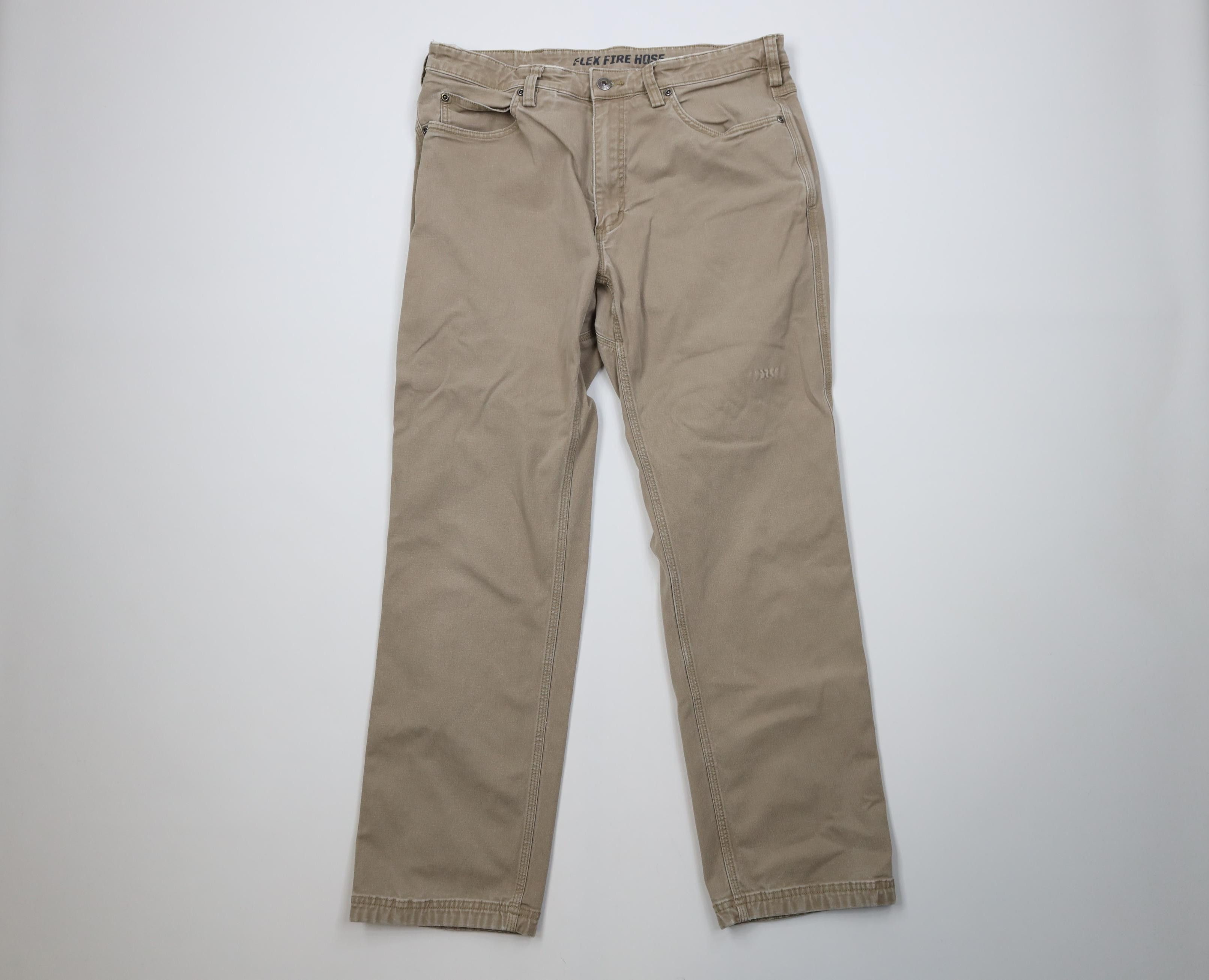Duluth Trading Company Duluth Trading Co Gusset Flex Fire Hose Canvas Pants Beige Size US 36 / EU 52 - 1 Thumbnail