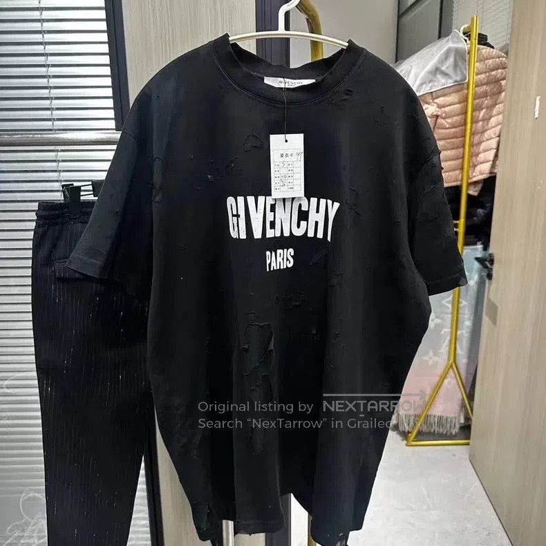 Givenchy Givenchy Ripped Short-Sleeve Shirt OS S Size Special Price Size US XXL / EU 58 / 5 - 1 Thumbnail