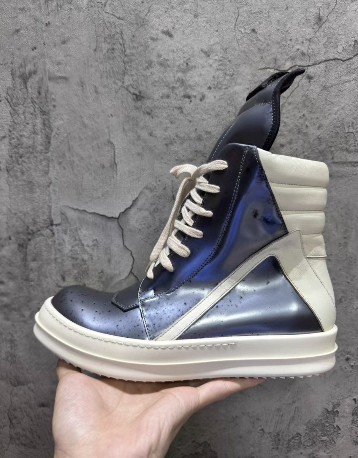 Rick Owens Rick Owens Geobasket, Inverted Triangle K37 Size US 8 / IT 38 - 6 Thumbnail