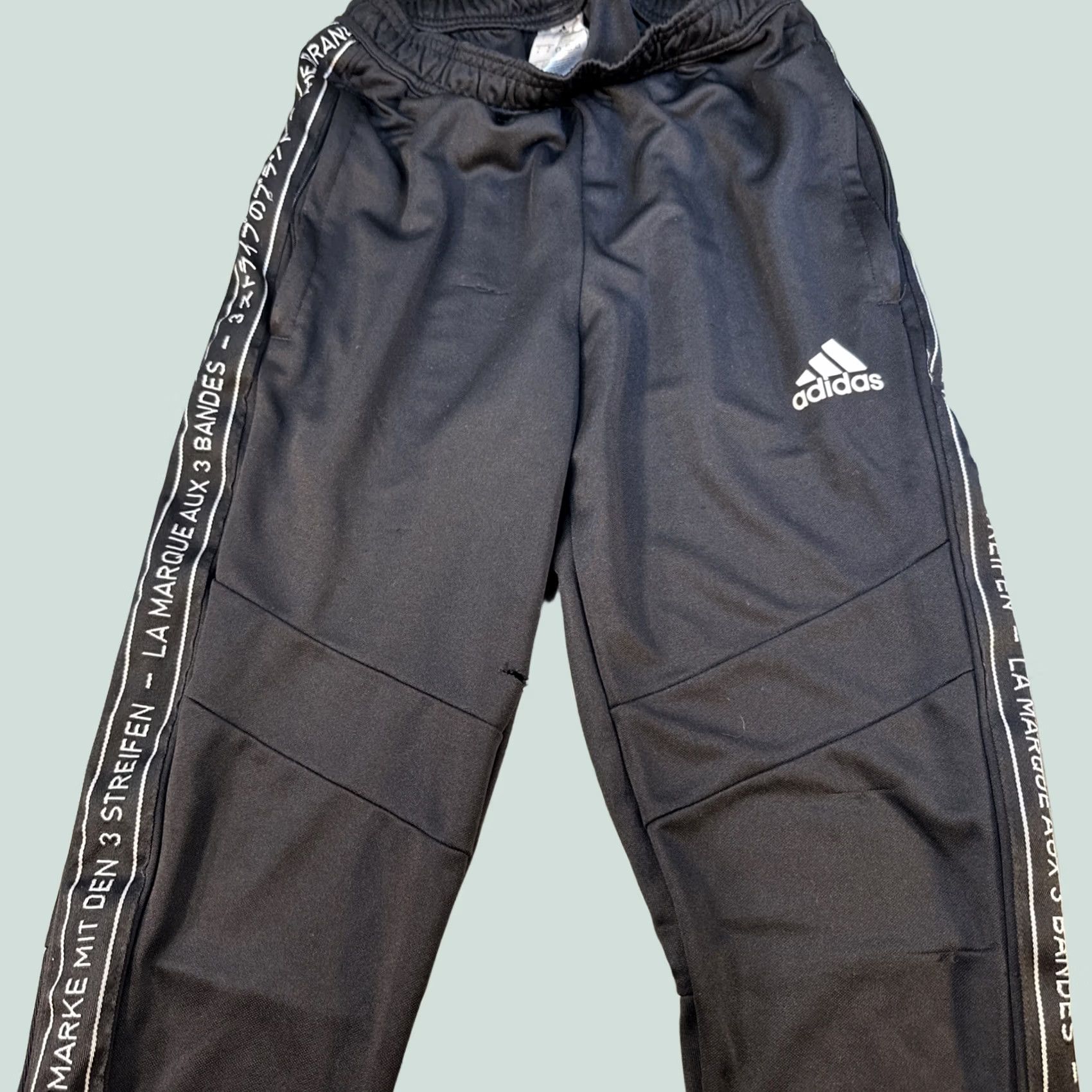 Adidas Adidas Mens Track Pants Black S Athletic Training Areoready Small Pants Men's Black Track Pants Athletic Training Areoready S Size US 29 - 1 Thumbnail