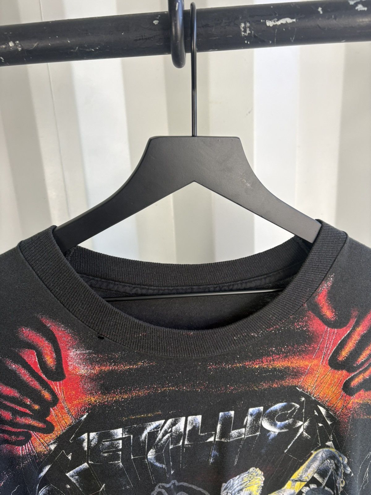 Band Tees Thrashed 91 Metallica AOP Faded Distressed Shirt GRUNGE Band Size US XL / EU 56 / 4 - 6 Thumbnail