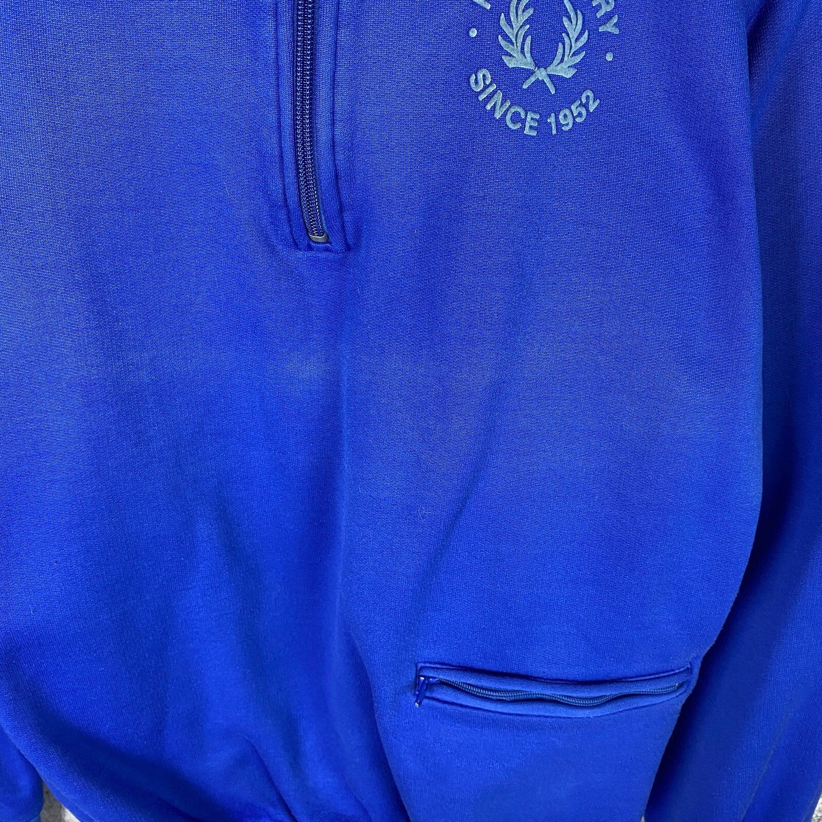 Fred Perry Fred Perry 1/3 Zip Sweatshirt Men's Size M Blue Long Sleeve` Size US M / EU 48-50 / 2 - 4 Thumbnail