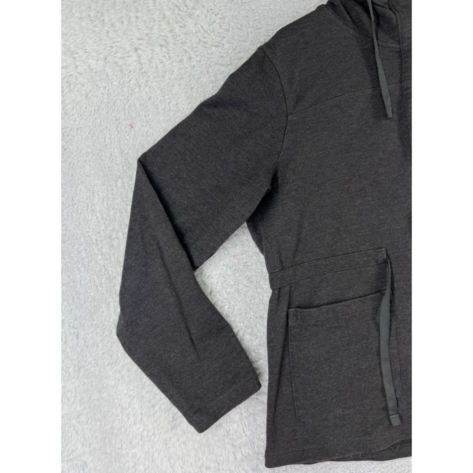 The North Face The North Face Jacket Womens Large Gray Full Zip Cotton Blend Terry Hood Pockets Size L / US 10 / IT 46 - 7 Thumbnail