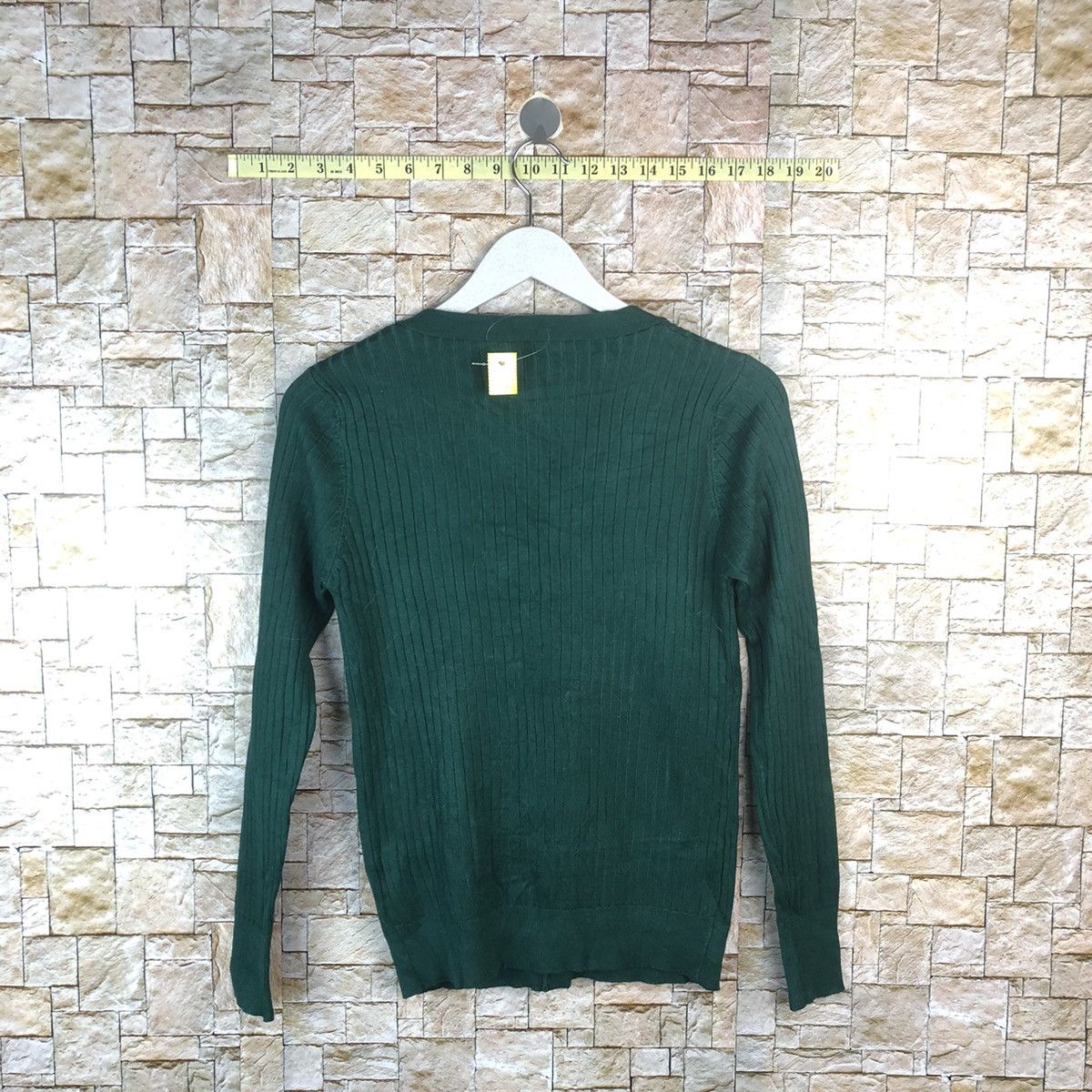 Japanese Brand Kharis Angel Green Cardigan Knitwear #A1237 Size S / US 4 / IT 40 - 13 Thumbnail