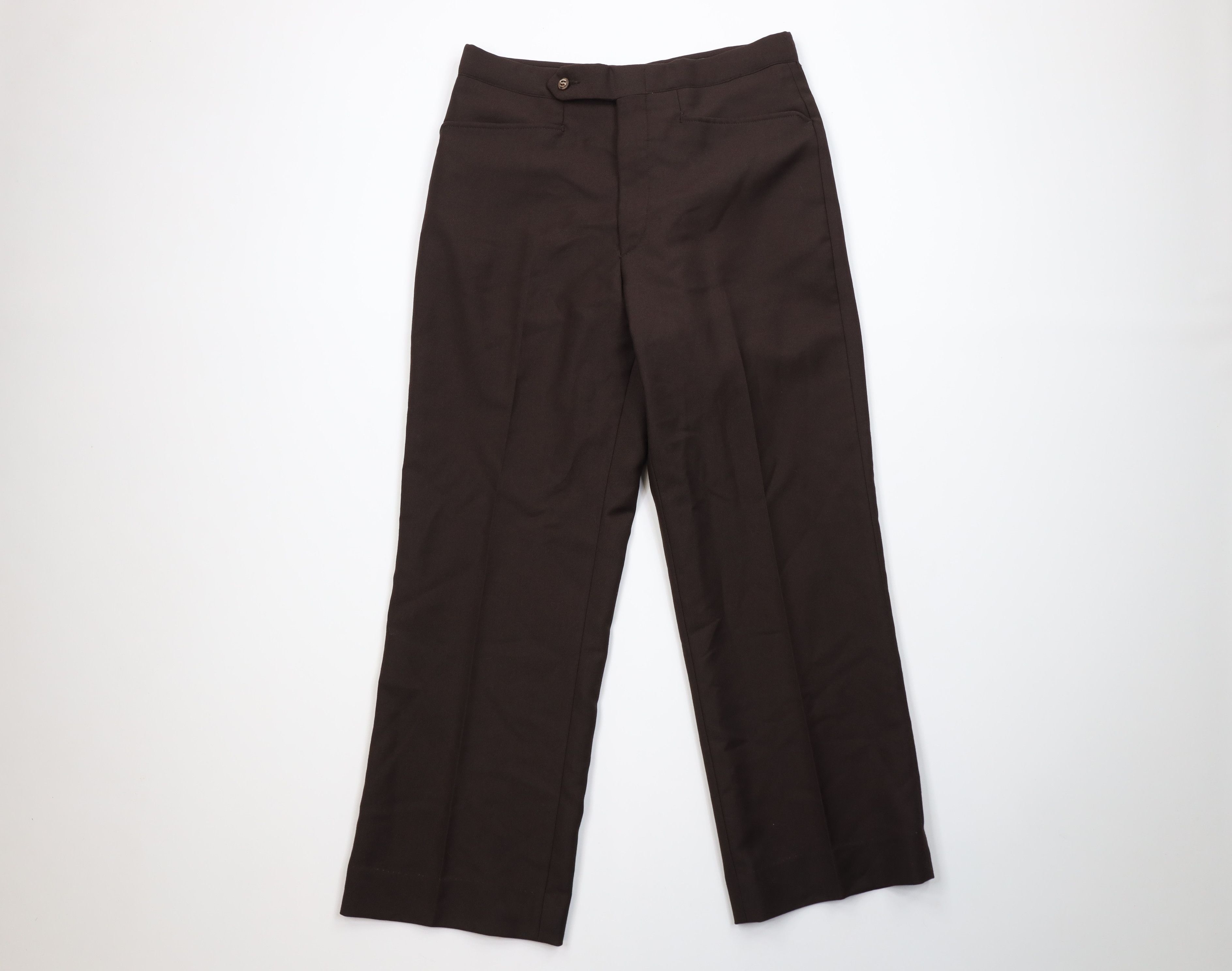 Vintage Vintage 70s Streetwear Flared Wide Leg Chino Pants Brown USA Size US 30 / EU 46 - 1 Thumbnail