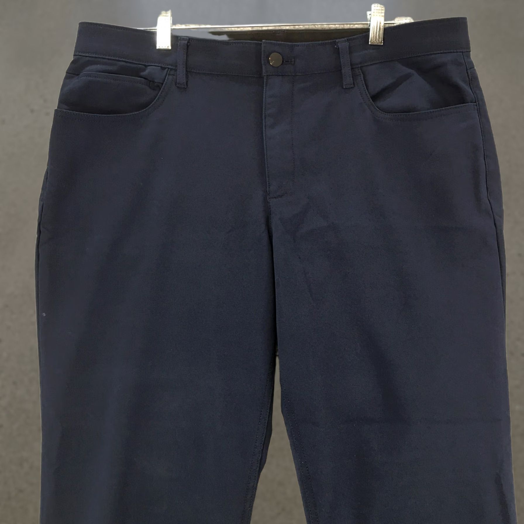 Calvin Klein Calvin Klein Pants Womens 38x30 Blue High Rise Zip Fly Chino Straight Regular Front Flat Vintage: No Size 26" / US 2 / IT 38 - 1 Thumbnail