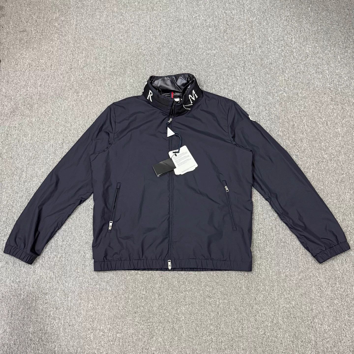 Moncler Moncler navy nylon collar embroidery jacket 6 Size US XXL / EU 58 / 5 - 1 Thumbnail