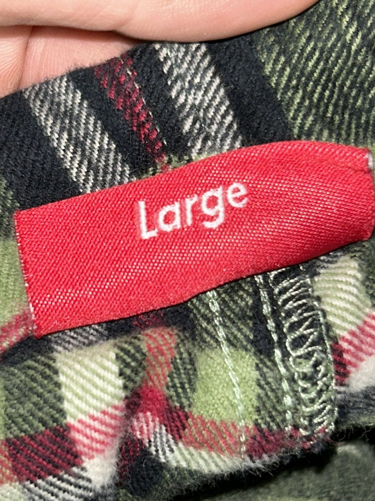 Supreme Supreme Tartan Flannel Skate Pant FW20 Plaid Green Large Size US 34 / EU 50 - 4 Thumbnail