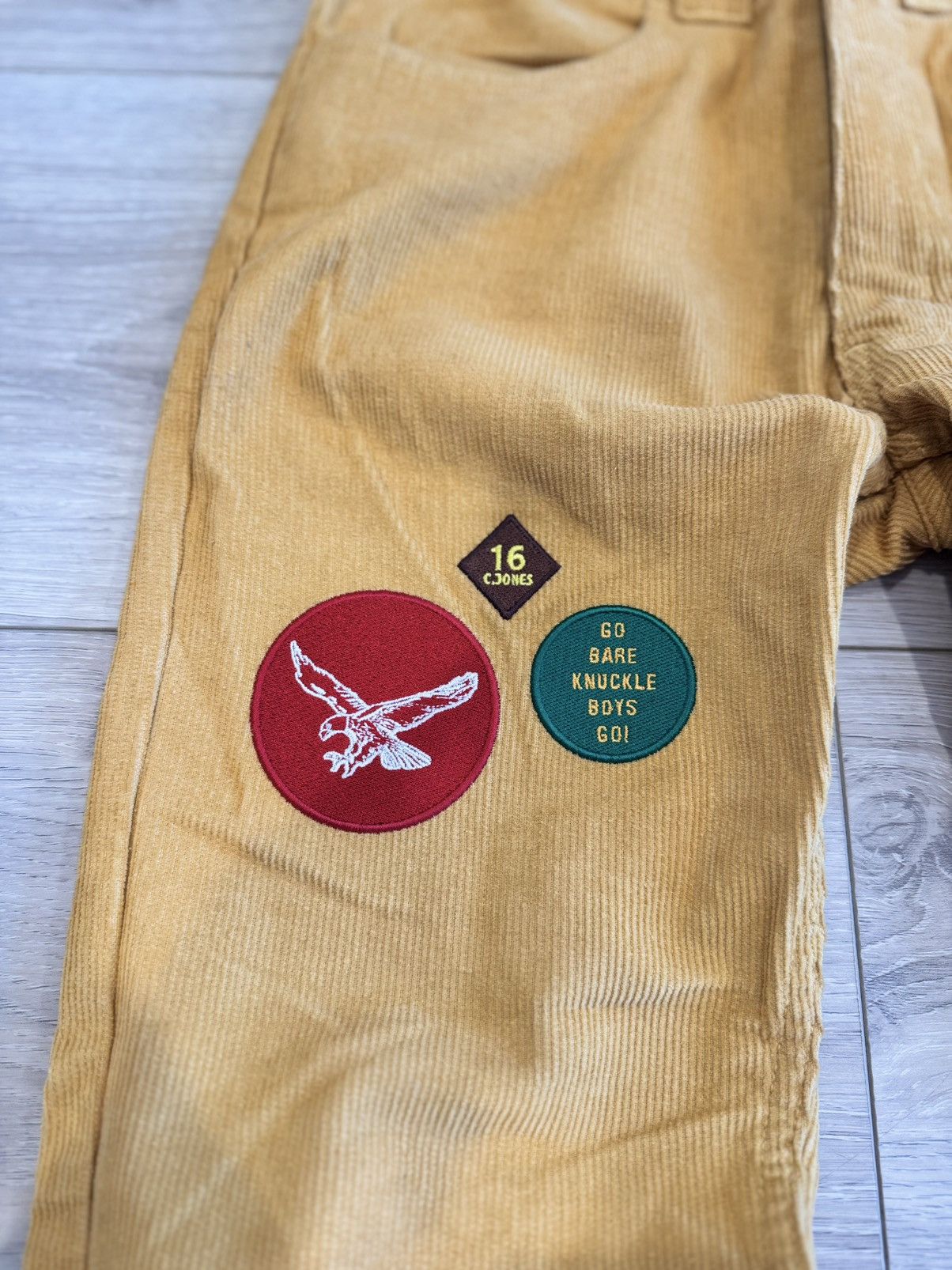 Bare Knuckles Corduroy Patchwork Pants Size US 28 / EU 44 - 2 Thumbnail