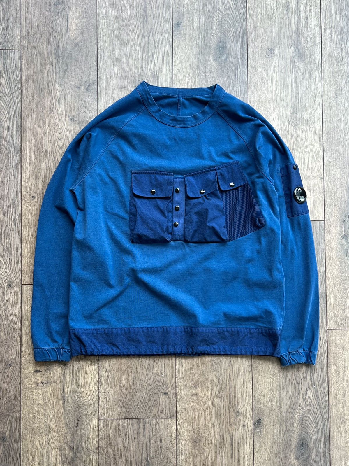 C.P. Company Sample C.P. Company Mixed Heavy Lens Sweatshirt Blue Size US L / EU 52-54 / 3 - 1 Thumbnail