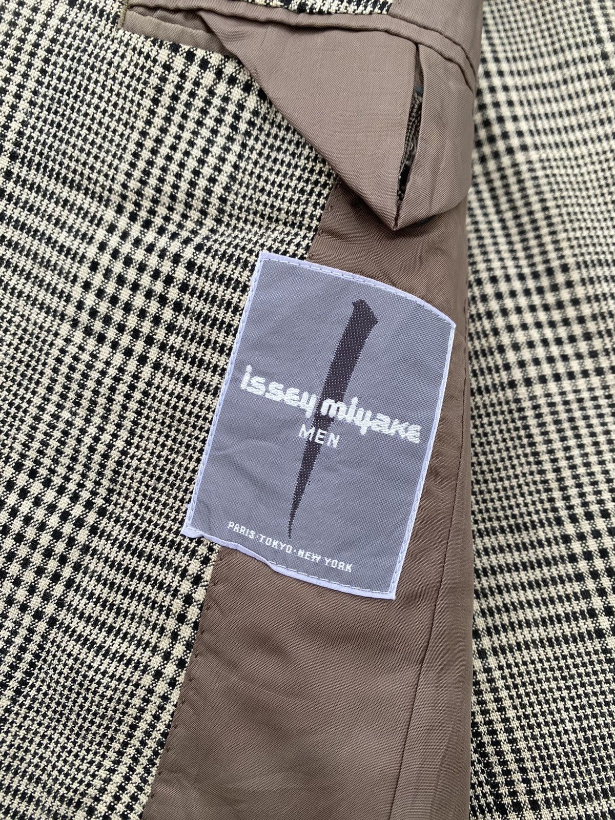 Issey Miyake Rare Vintage Issey Miyake Checkered Brown Blazer Size 38R - 8 Thumbnail