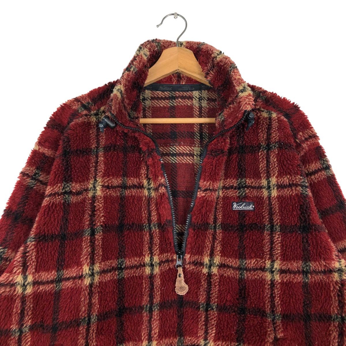 Woolrich Woolen Mills 🔥Vintage Anorak Fleece Half Zipper Jacket Woolrich Tartan Size US S / EU 44-46 / 1 - 12 Thumbnail