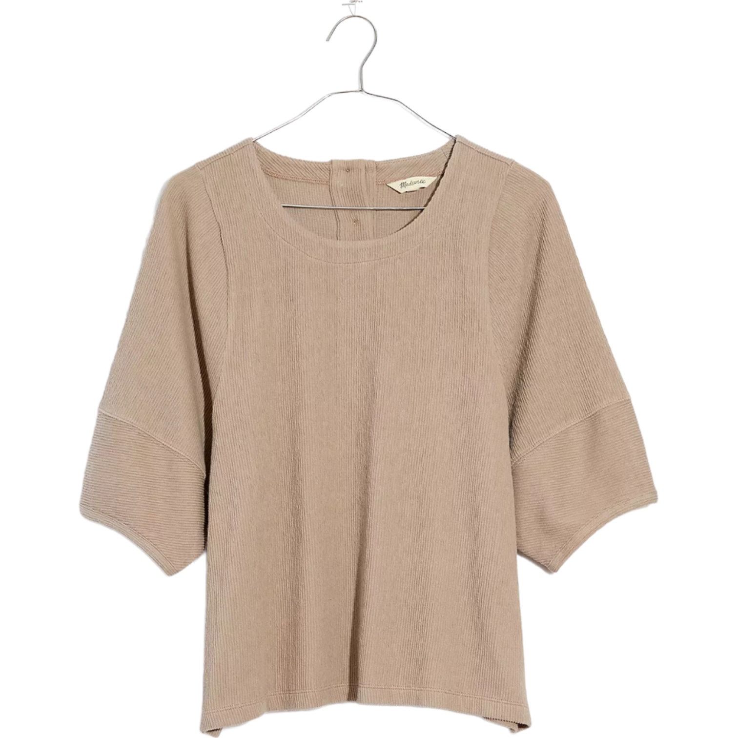 Madewell Madewell Womens XXS Ottoman Jacquard Button-Back Top Brown Size XXS / US 00 / IT 34 - 4 Thumbnail