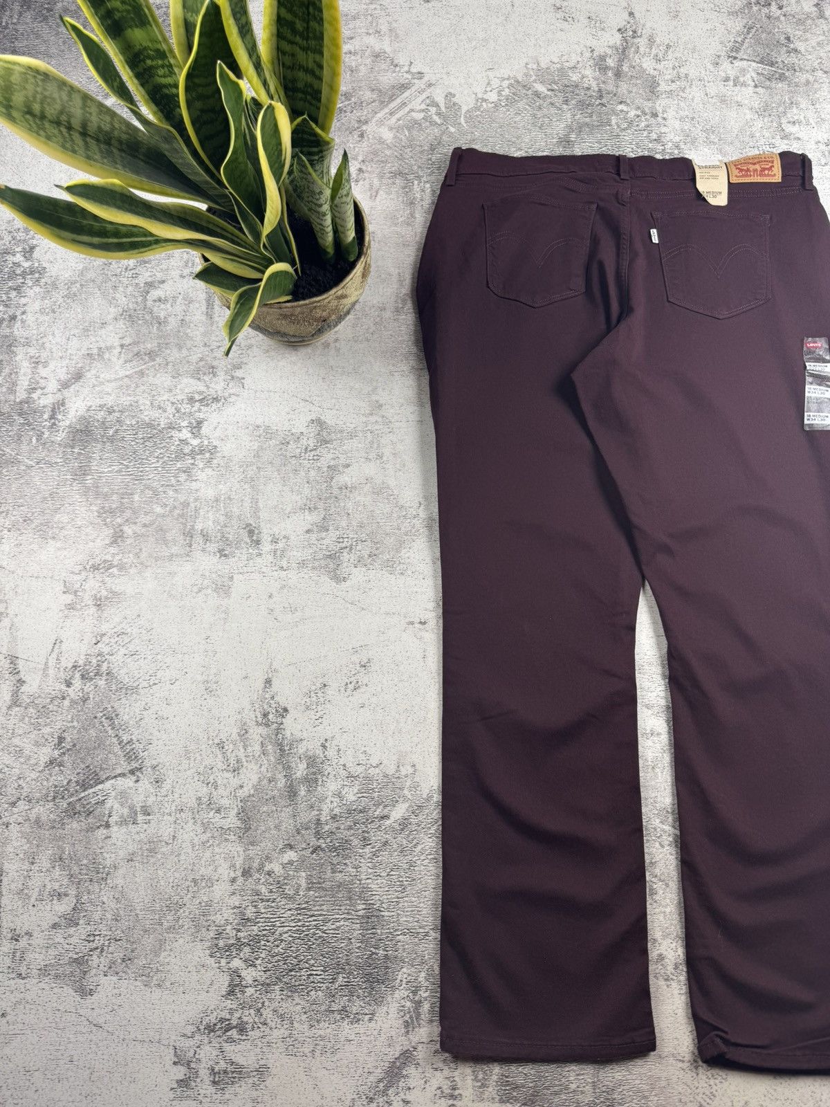 Levi's Levi’s NEW Classic Straight Men’s Cherry W34 L30 Cotton Mid Rise Pants Trousers Size US 34 / EU 50 - 3 Thumbnail