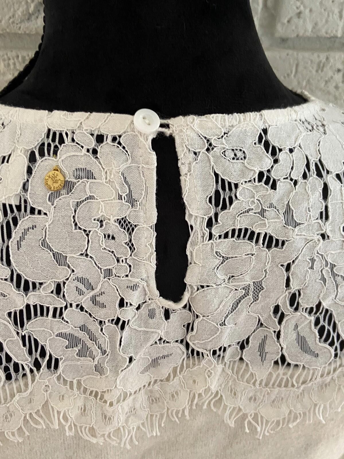 Other Stella Forest Paris Lace Knit Blouse Top Jumper-Sz T2/S (2) Size S / US 4 / IT 40 - 5 Thumbnail