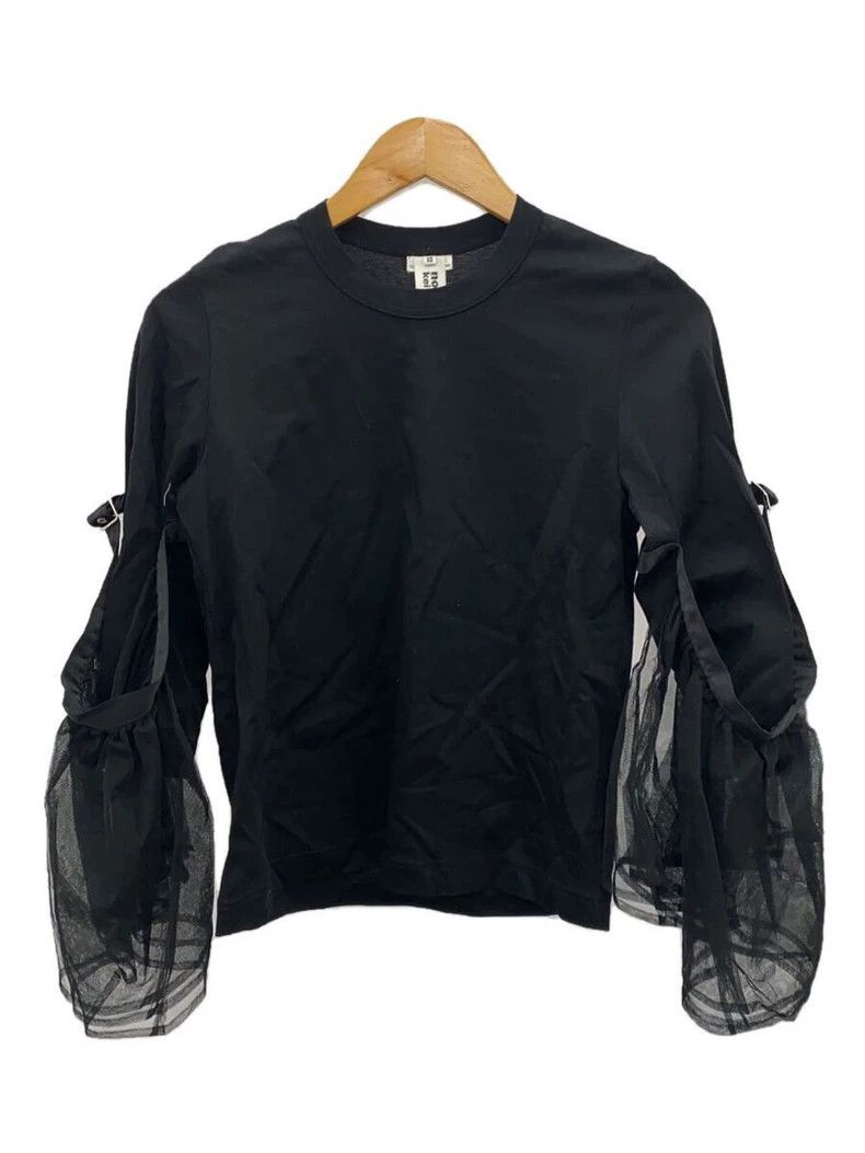 Comme des Garcons Comme des Garcons Black vintage lace gauze blouse Size XS / US 0-2 / IT 36-38 - 1 Thumbnail