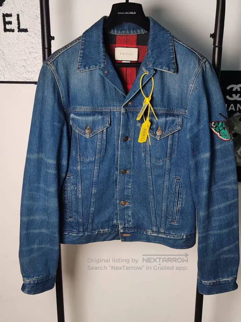 Gucci Gucci Embroidered pattern denim jacket Size US S / EU 44-46 / 1 - 1 Thumbnail
