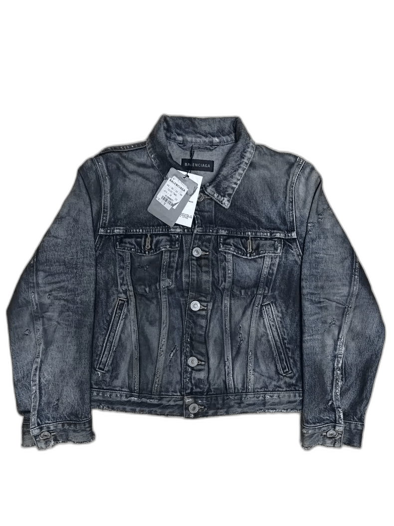 Balenciaga balenciaga distressed denim jacket with tags Size US M / EU 48-50 / 2 - 1 Thumbnail
