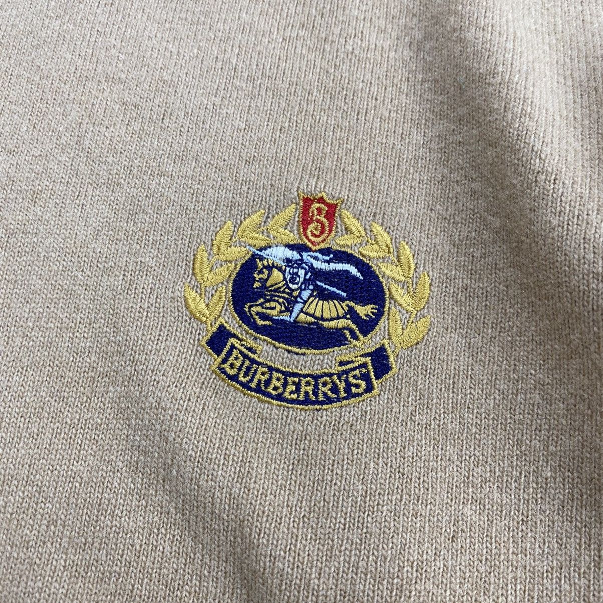 Burberry 90s Vintage Burberrys London Lambwool Knit Sweatshirt Luxury Size US L / EU 52-54 / 3 - 5 Thumbnail