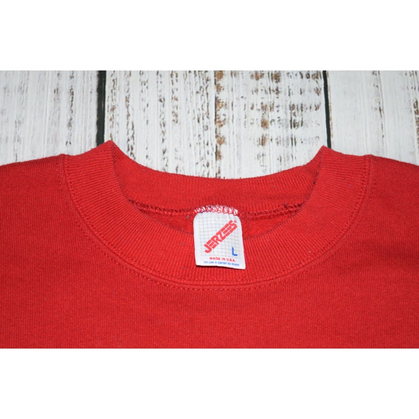 Jerzees VINTAGE 90S LUXOR LAX VEGAS CASINO PUFFY GOLD PRINT RED CREWNECK SWEATSHIRT L Size US L / EU 52-54 / 3 - 3 Thumbnail