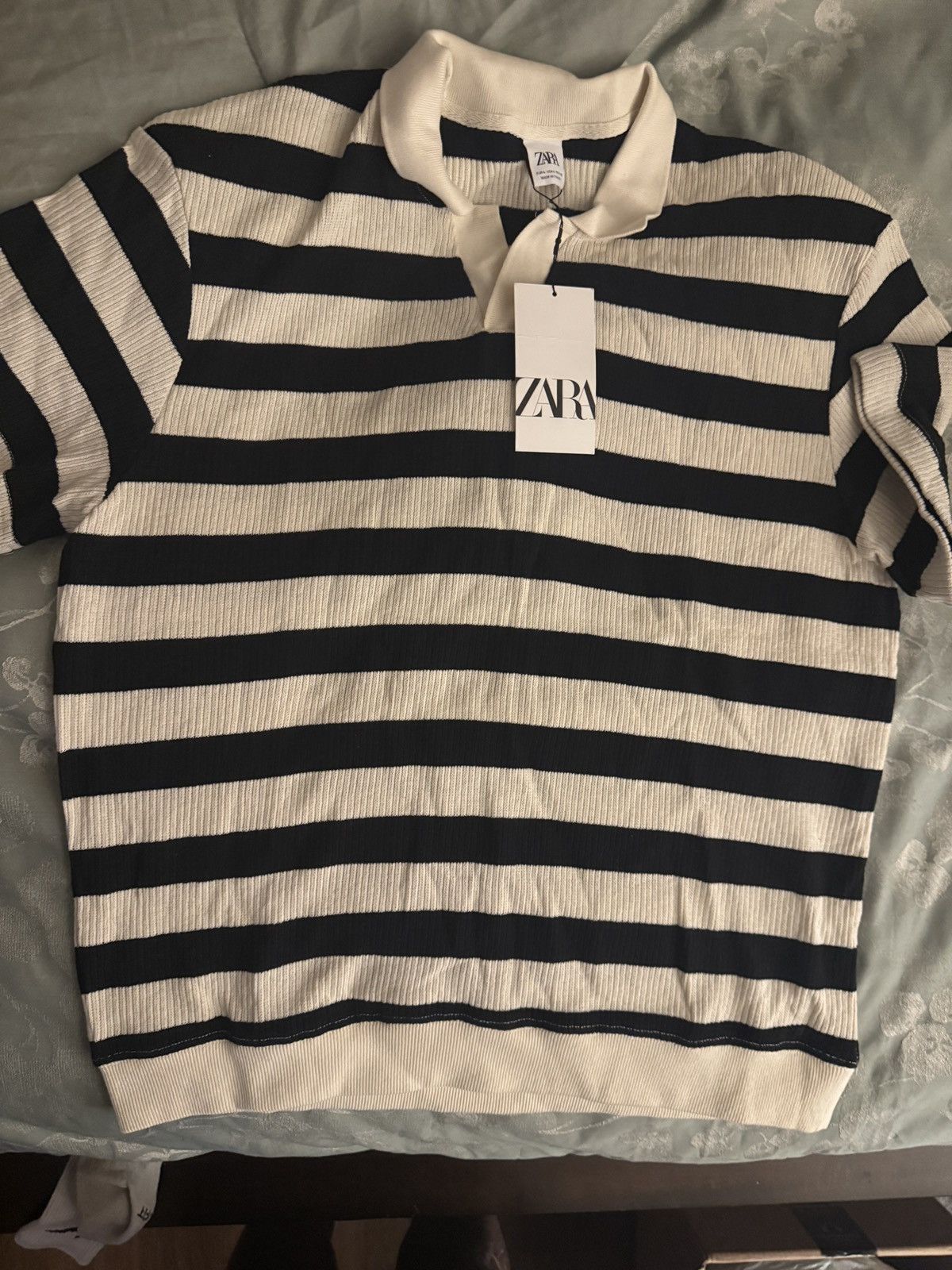 Zara Zara Striped Polo SZ L Size US L / EU 52-54 / 3 - 2 Thumbnail