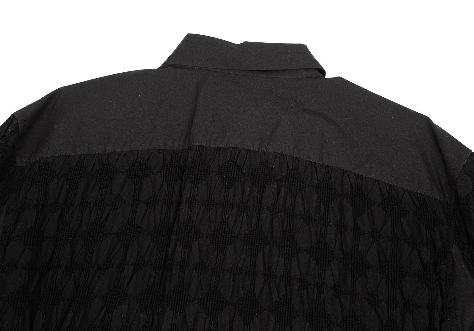 Issey Miyake Waffle Jacquard Shirt in Black Size 3 Size US L / EU 52-54 / 3 - 12 Thumbnail