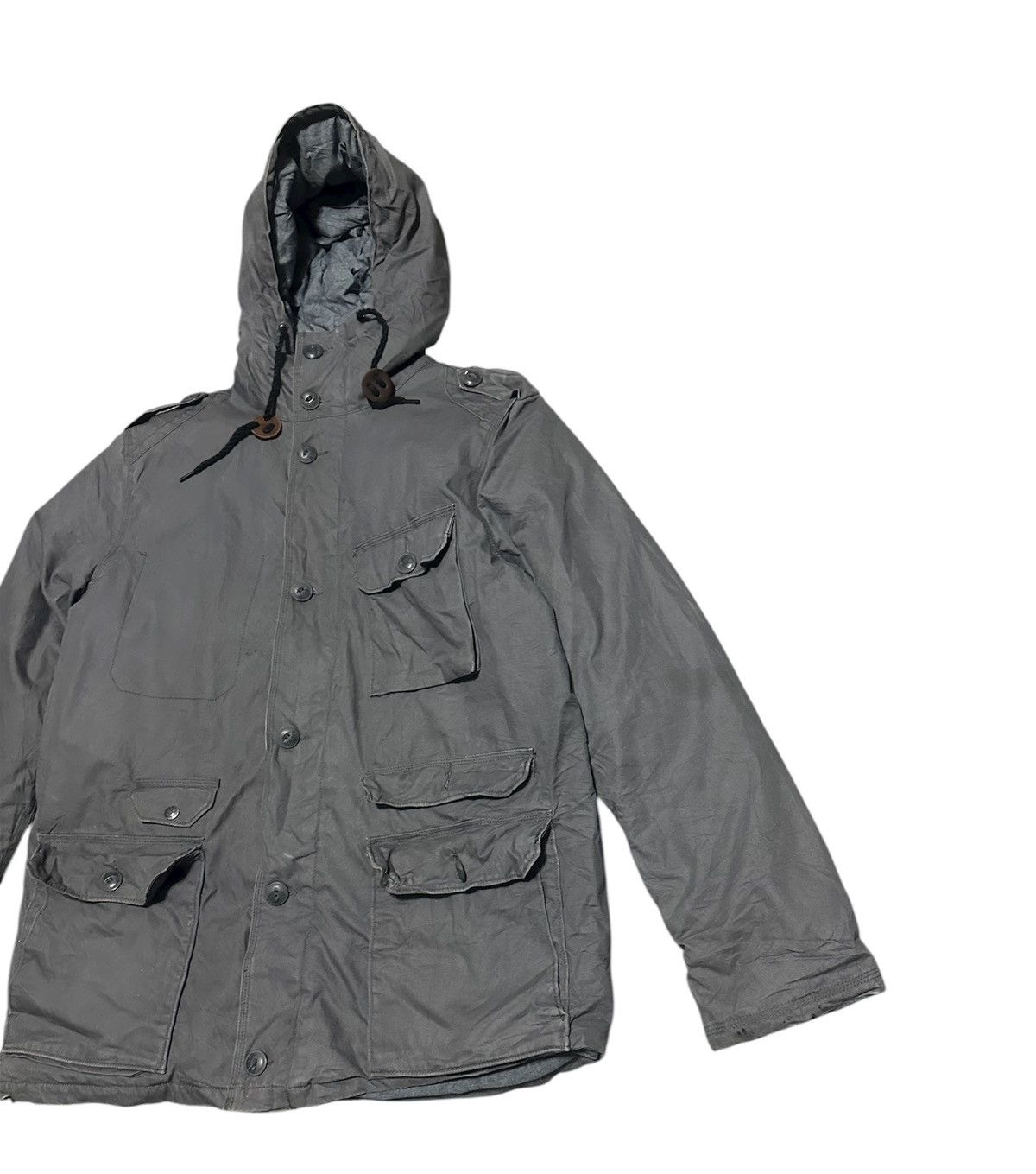 Levi's Vintage Levis Duck Canvas Jacket Hoodie Zipper Ups Size US L / EU 52-54 / 3 - 3 Thumbnail