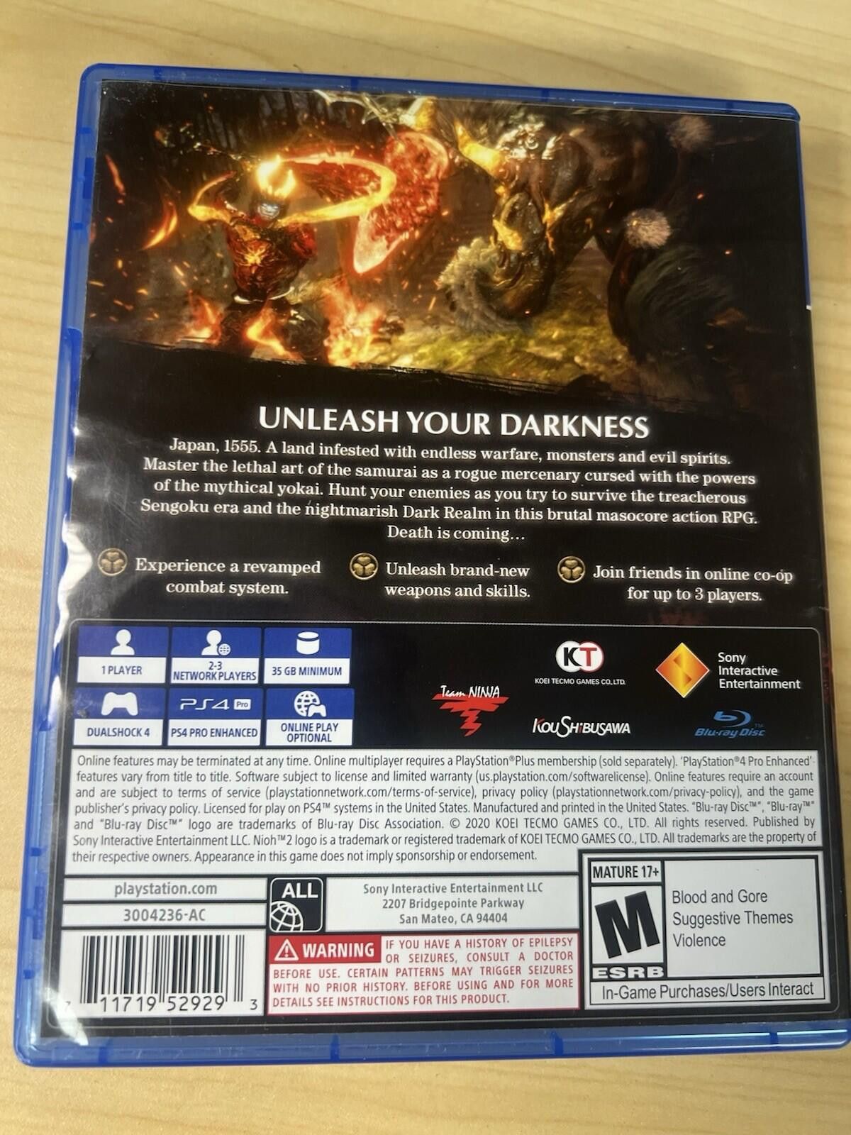 Other Nioh 2 - Sony PlayStation 4 Size ONE SIZE - 8 Thumbnail