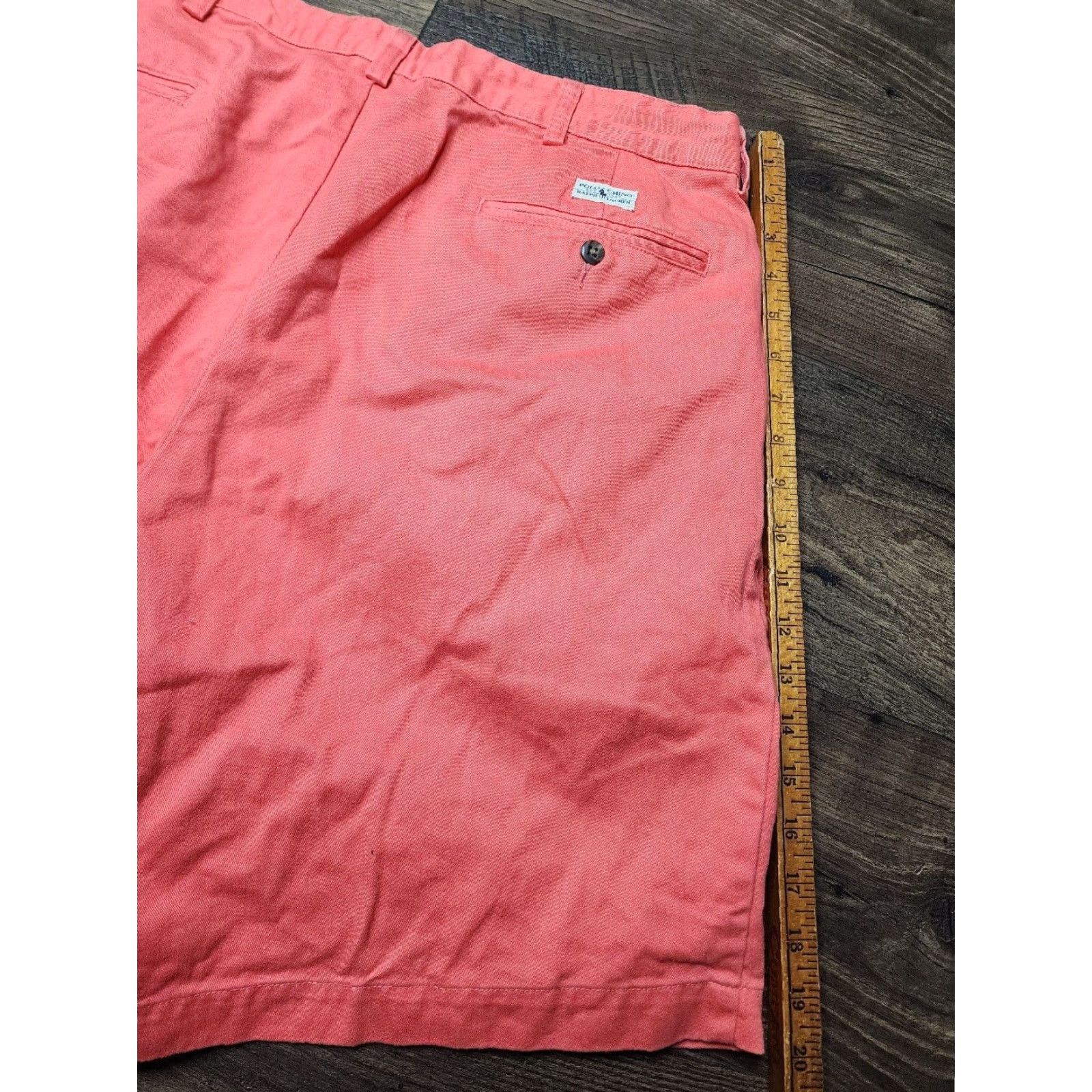 Polo Ralph Lauren Polo Ralph Lauren Mens 34 The Tyler Shorts Salmon Pink Pleated BK Polo Ralph Lauren Mens 34 The Tyler Shorts Salmon Pink Pleated BK Size US S / EU 44-46 / 1 - 3 Thumbnail