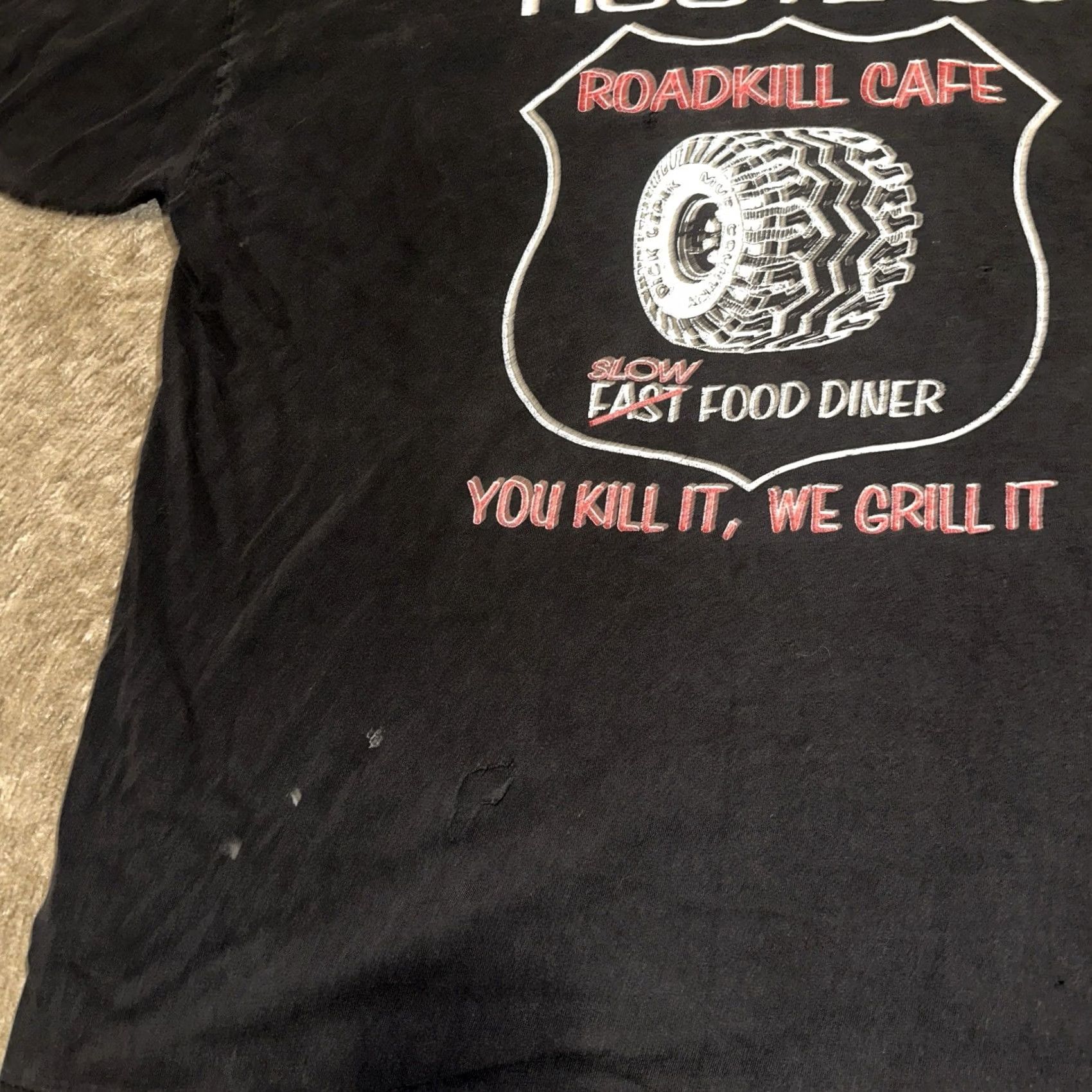 Tultex VINTAGE Route 66 Shirt Mens 2XL Black 90s Tultex Graphic Print Crew Neck Short Sleeve T-Shirt Size US XXL / EU 58 / 5 - 2 Thumbnail