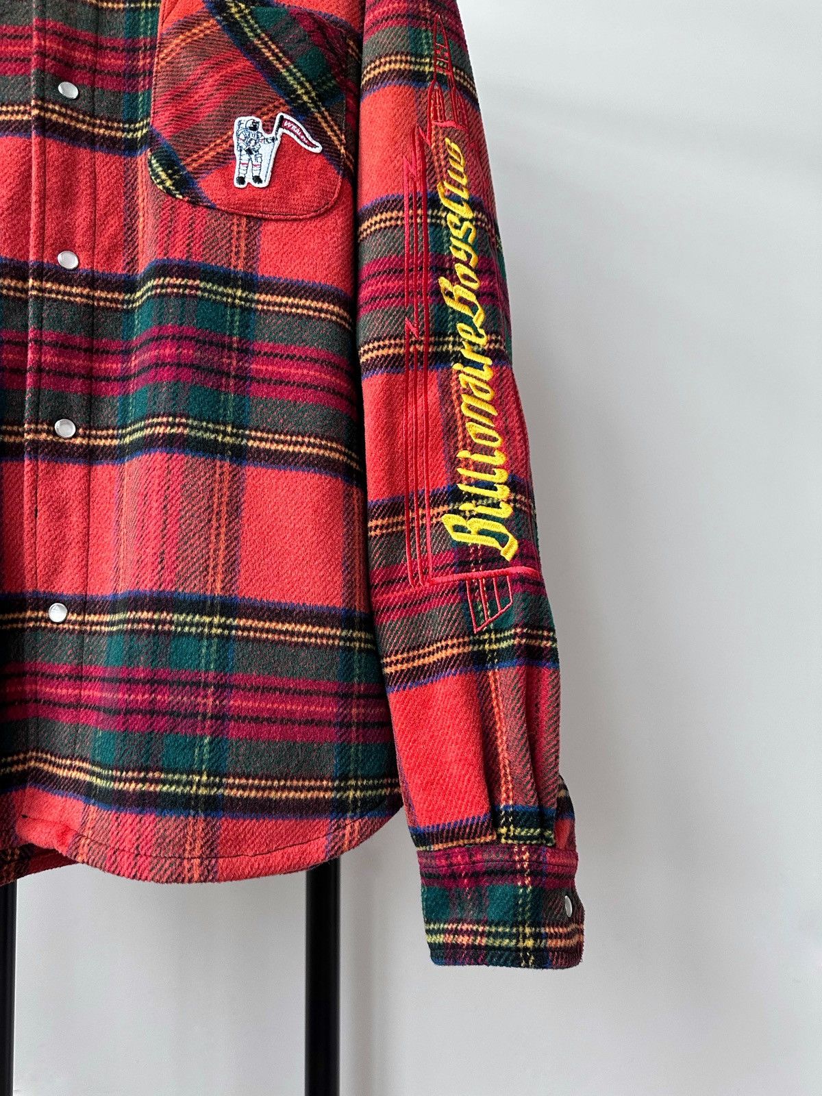Billionaire Boys Club Billionaire Boys Club Logo Red Checked Flannel Shirt Jacket Size US M / EU 48-50 / 2 - 7 Thumbnail