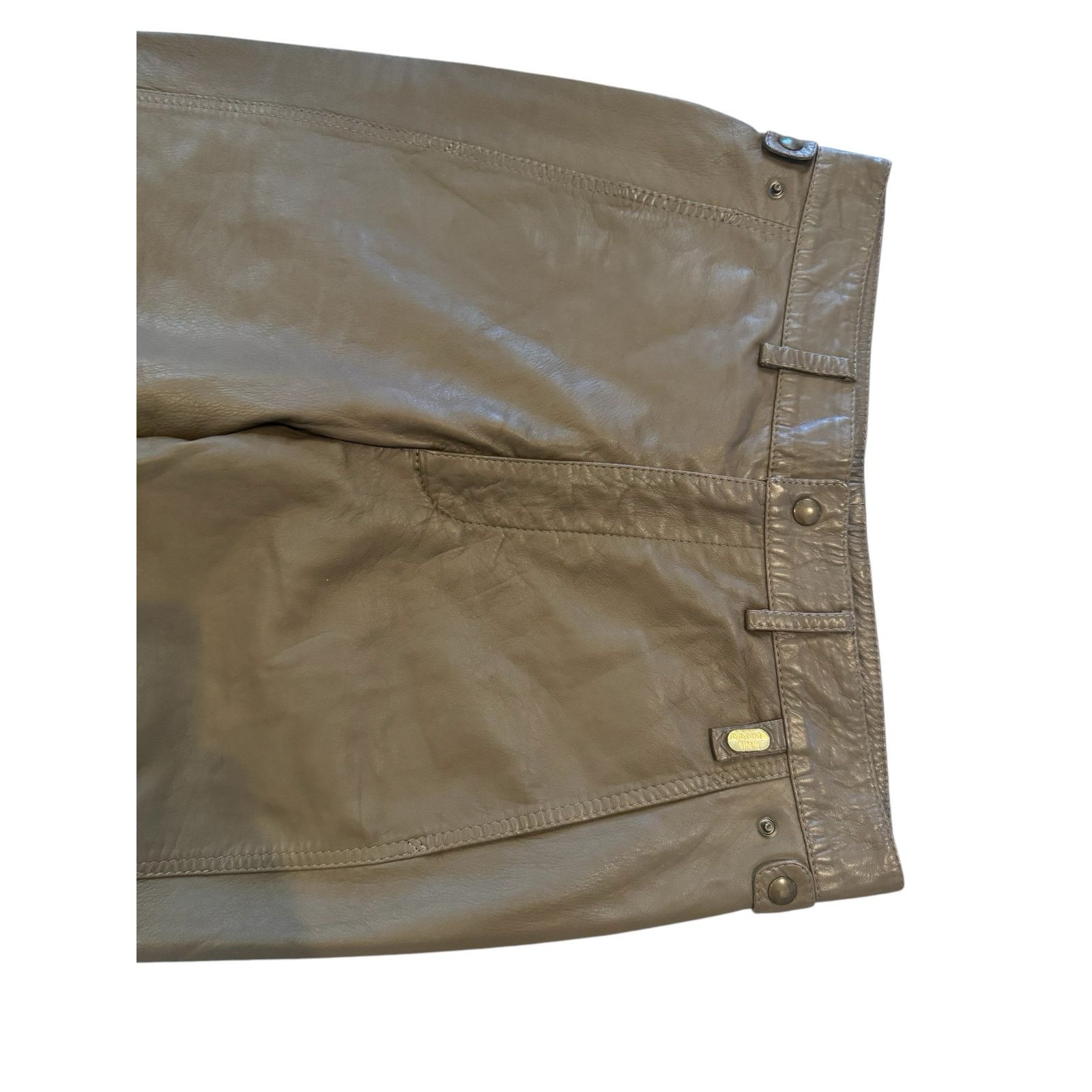 The Unbranded Brand Vagrant Italia Vintage Brown Leather Pants Made in Italy 46 Size 32" / US 10 / IT 46 - 2 Thumbnail