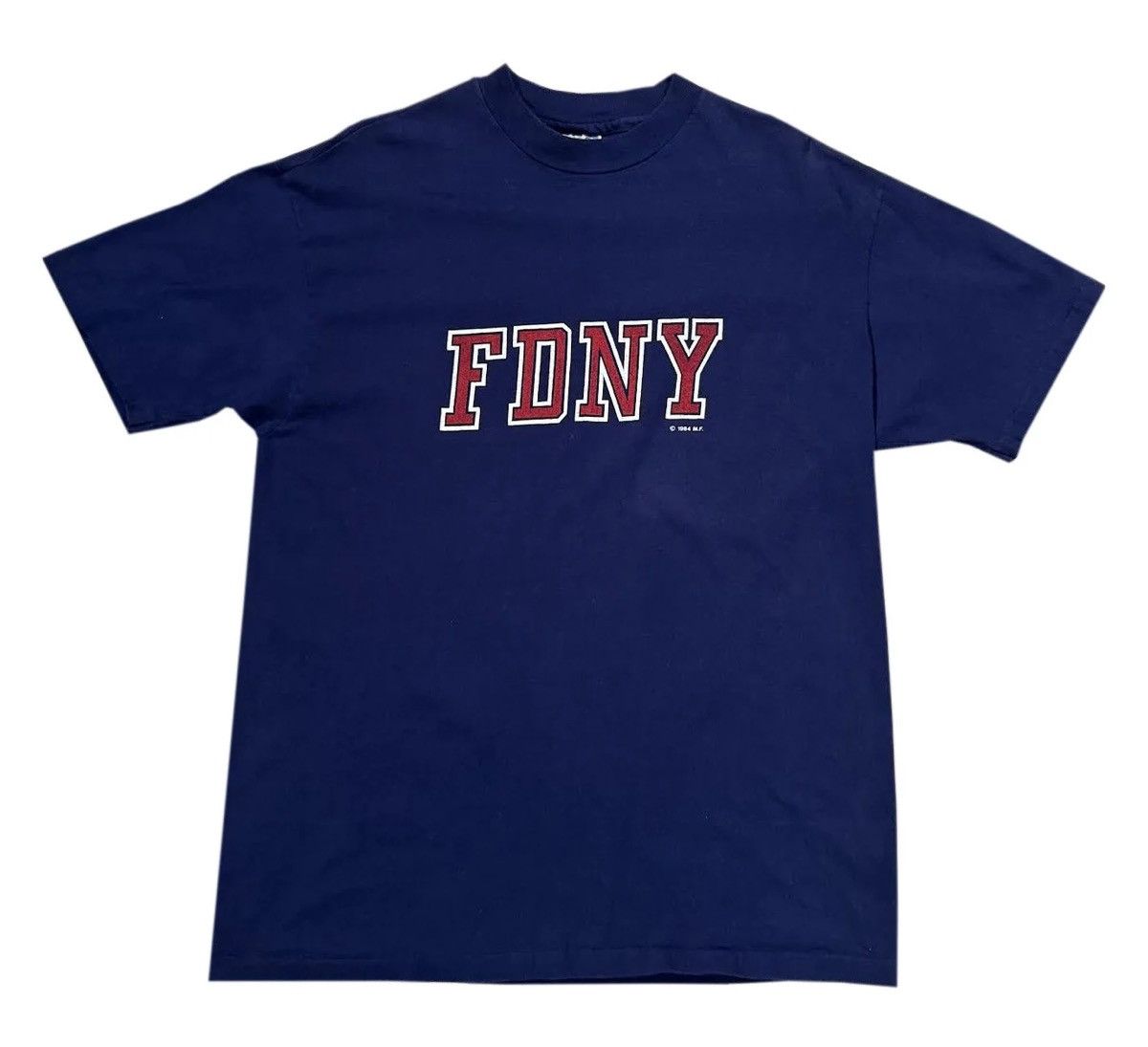Hanes Vintage FDNY Navy T Shirt (Size L) Size US L / EU 52-54 / 3 - 1 Thumbnail