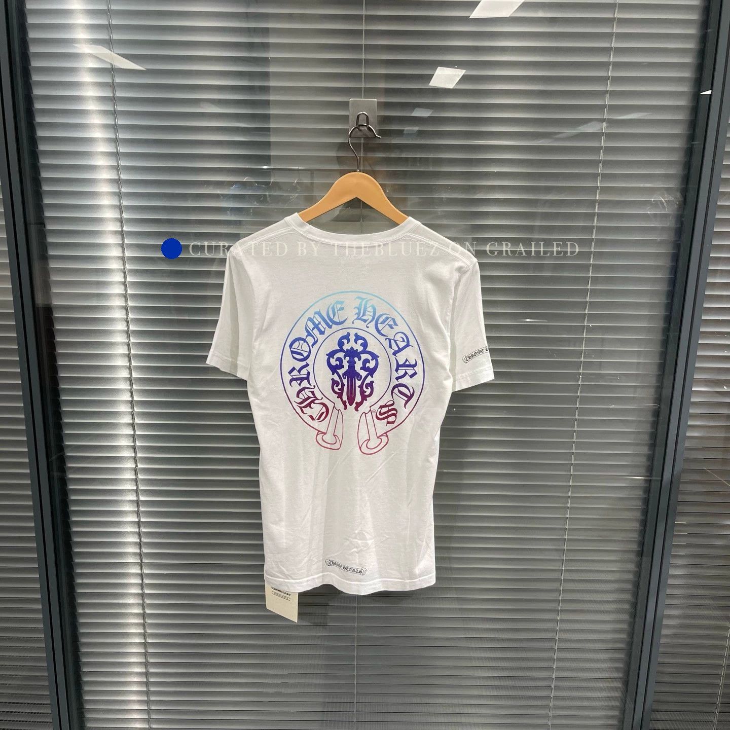 Chrome Hearts White Gradient Cross & Sword Tee Size US S / EU 44-46 / 1 - 1 Thumbnail