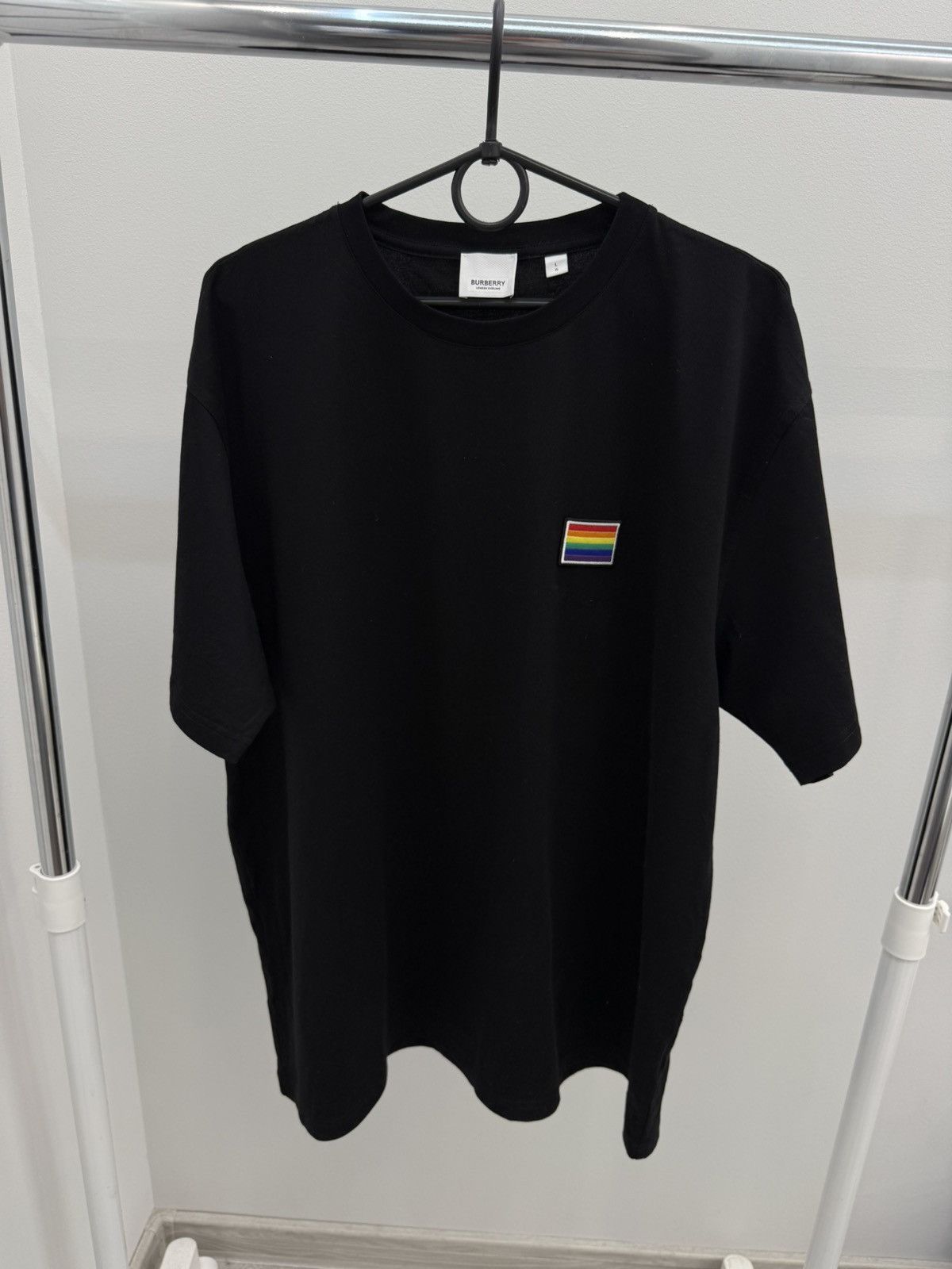 Burberry Burberry Rainbow Logo Cotton Tee T-shirt Size US L / EU 52-54 / 3 - 1 Thumbnail