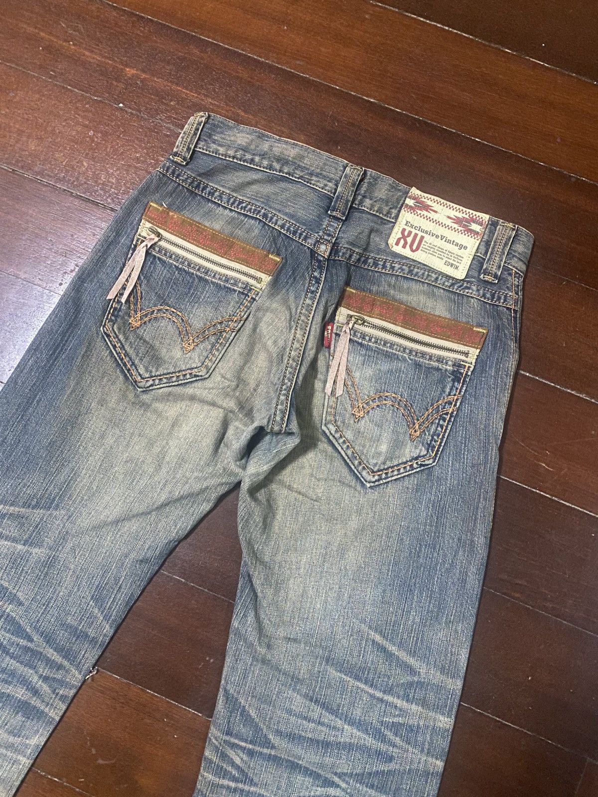 Edwin Edwin exclusive vintage mud wash flare rusty distressed Size US 33 - 15 Thumbnail